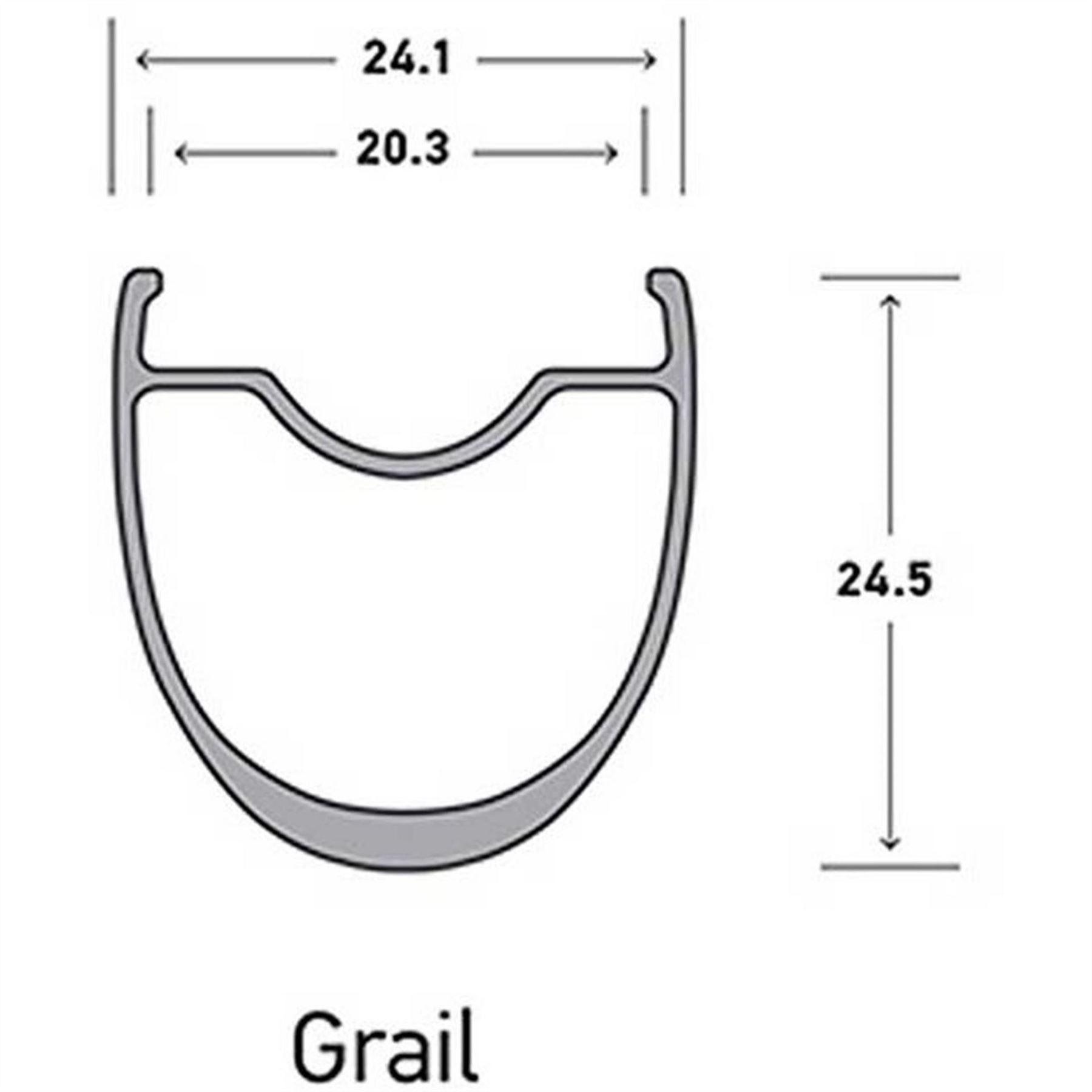 Stans NoTubes Tubes Ztr Grail Disc 700c Rim