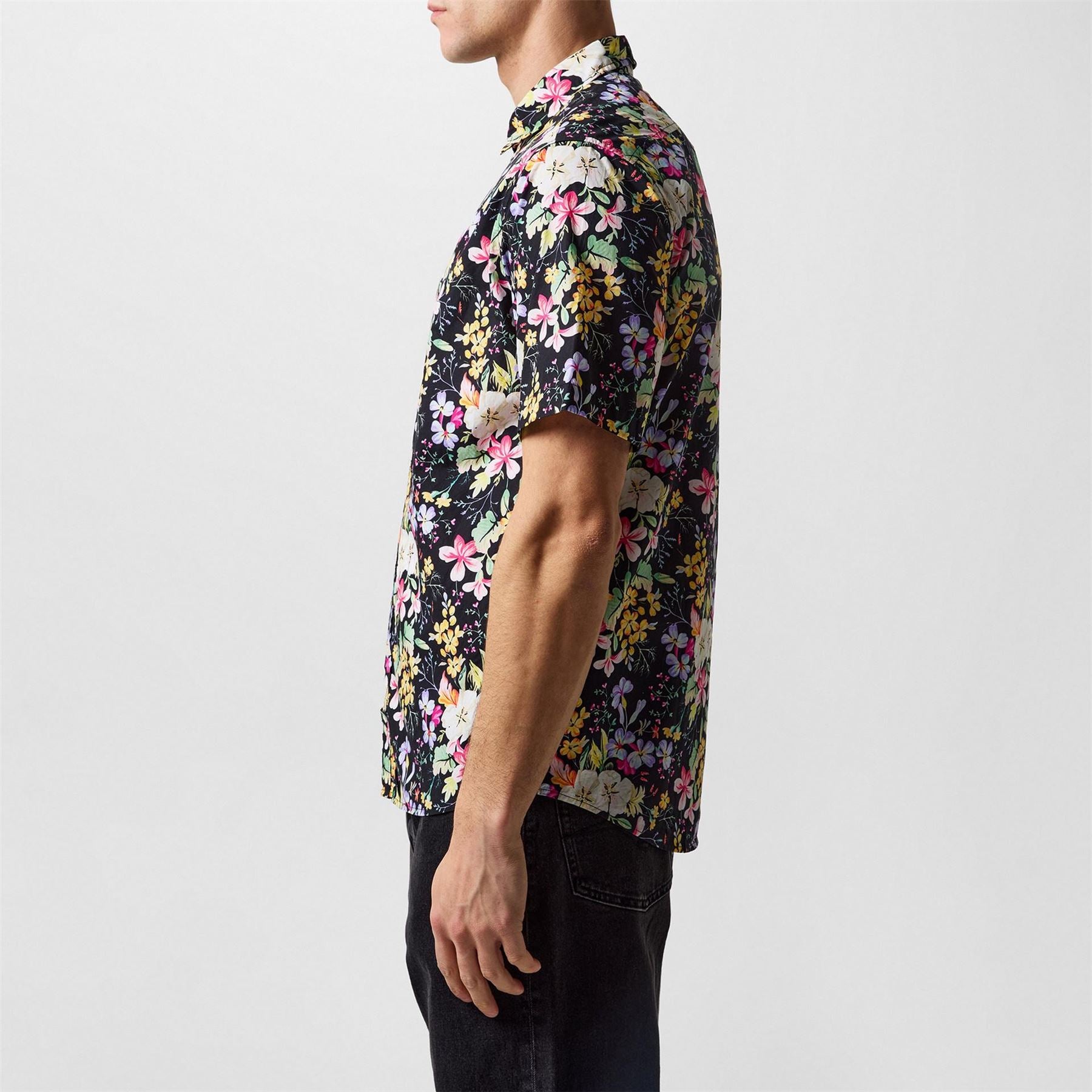 Replay Floral Print Short Sleeve Patterned Shirt