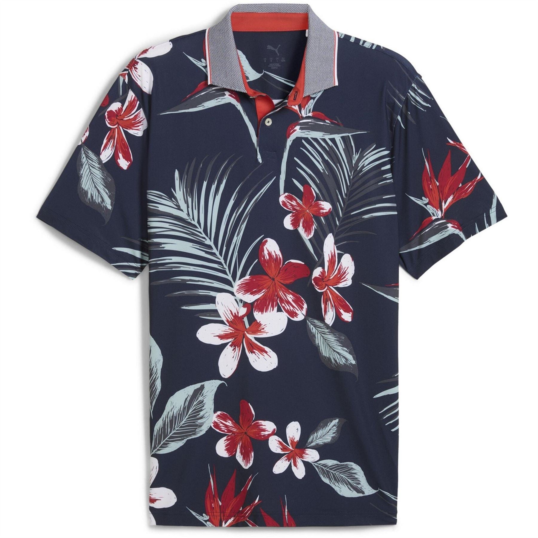 Puma Mattr Luau Short Sleeve Performance Polo Shirt
