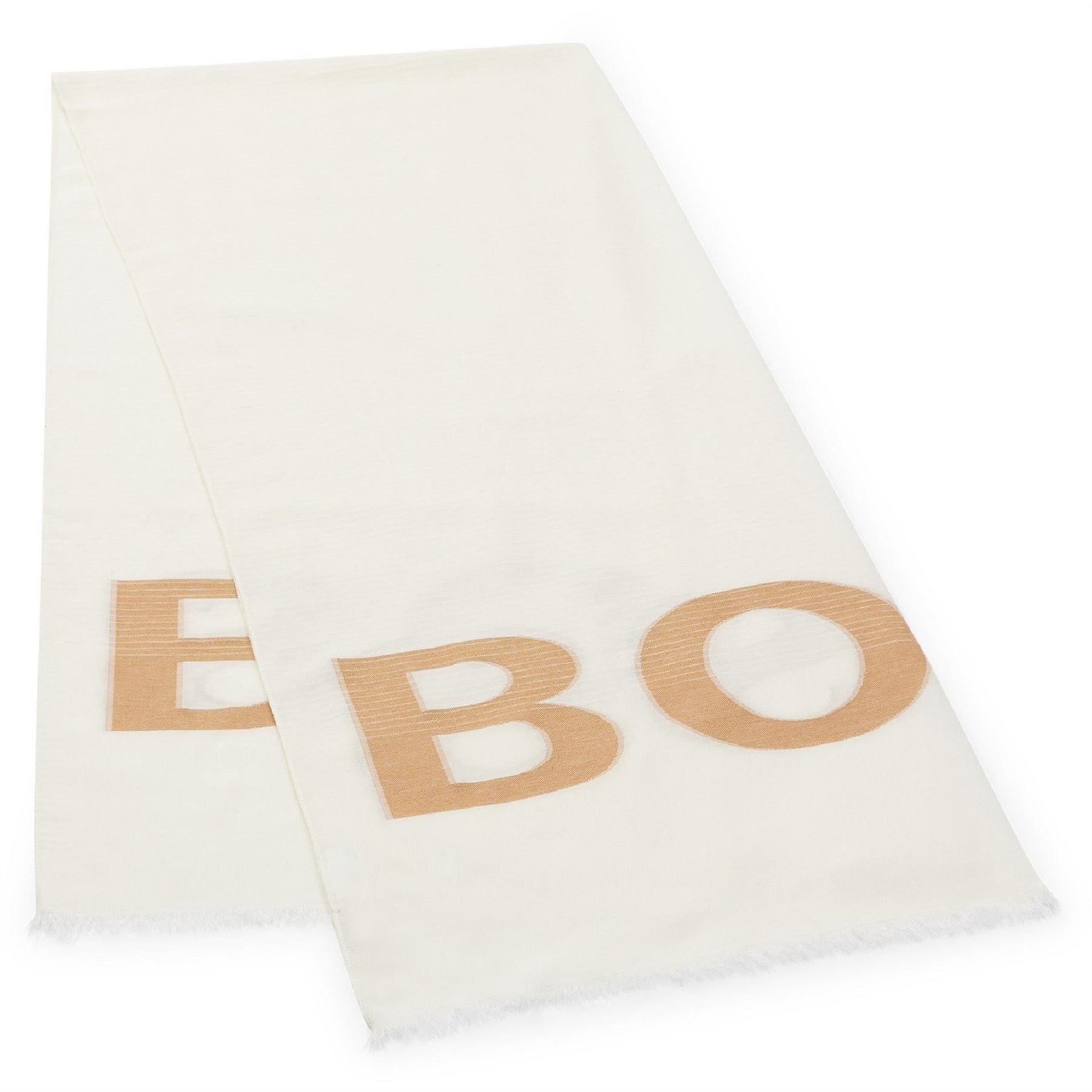 Boss Oblong Scarf with Logo