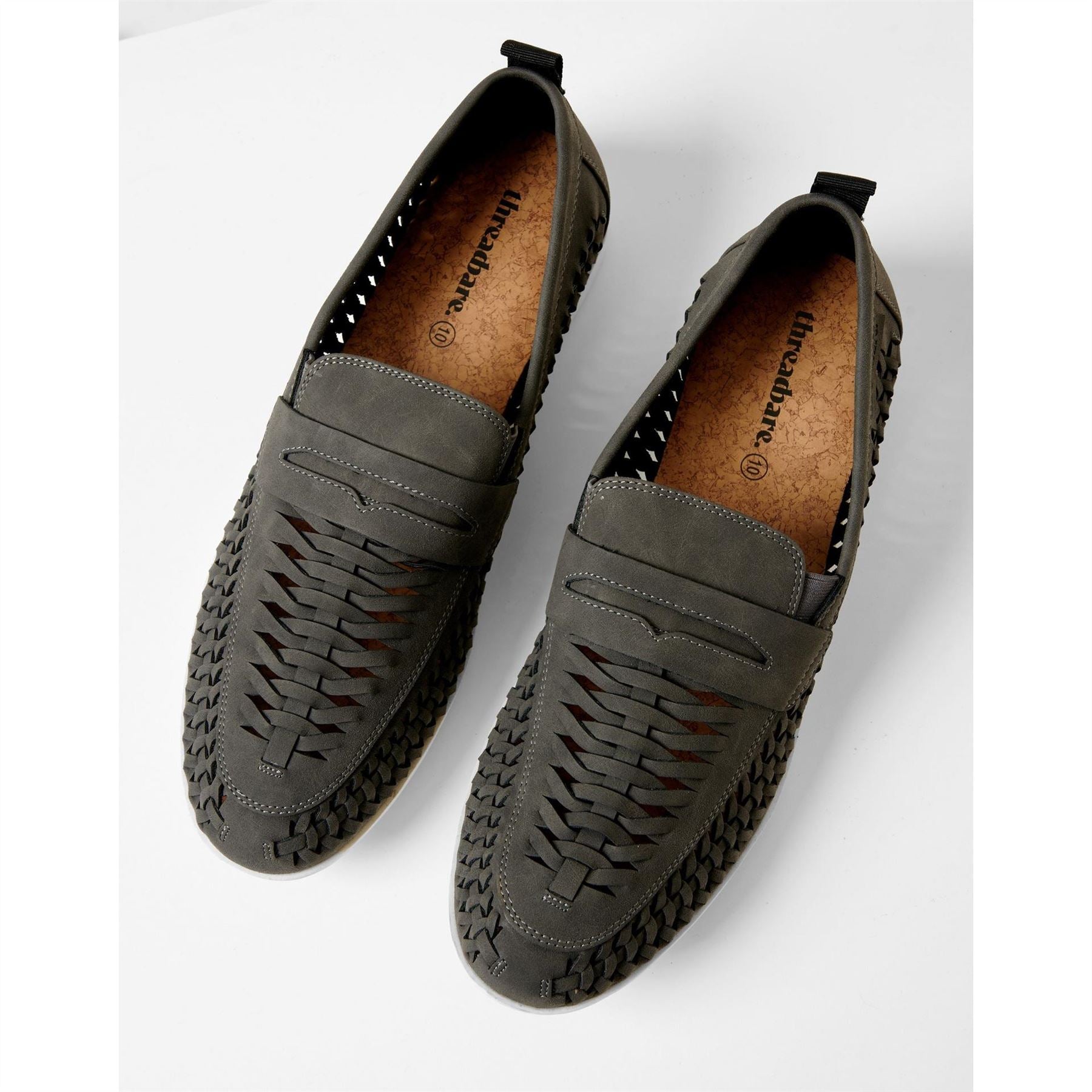 Threadbare Aaron Woven Embellished Venetian Loafers