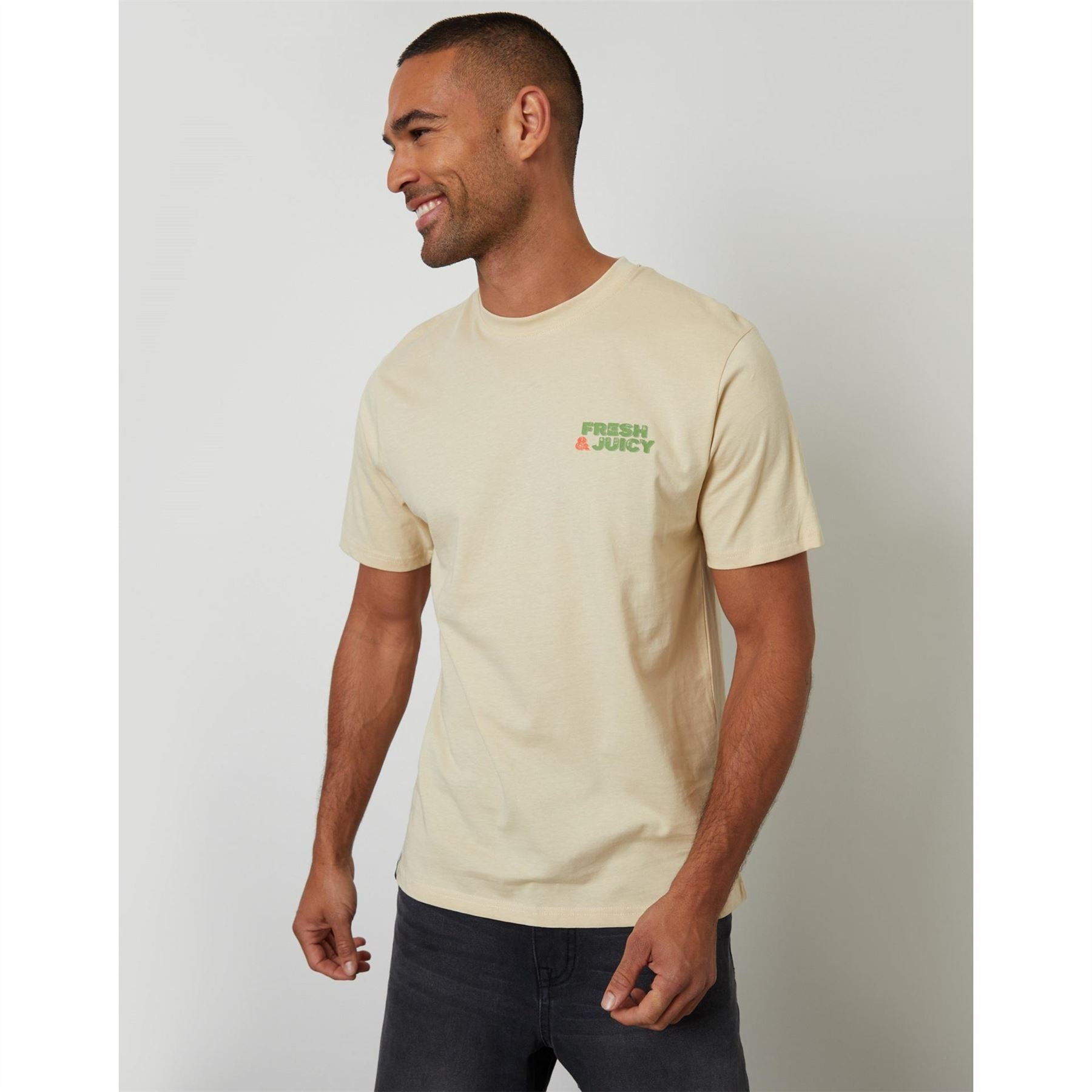 Threadbare Albert Graphic Regular Fit Crew Neck T-Shirt