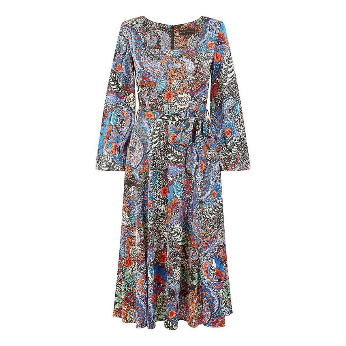 Mela London Paisley Print Long Sleeve Dress