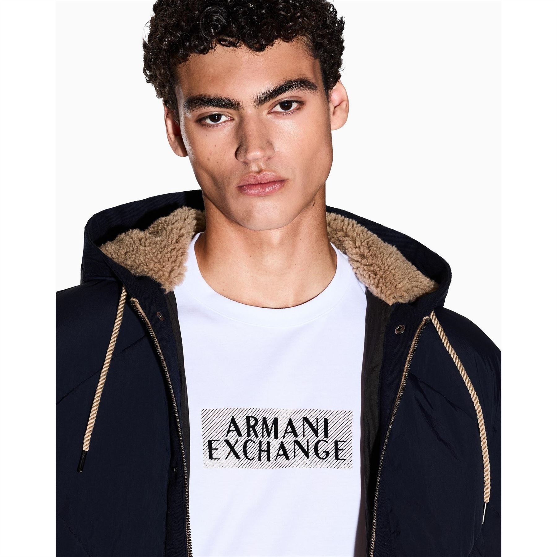Armani Exchange Exchange Crew Neck Short Sleeve Jersey T-Shirt