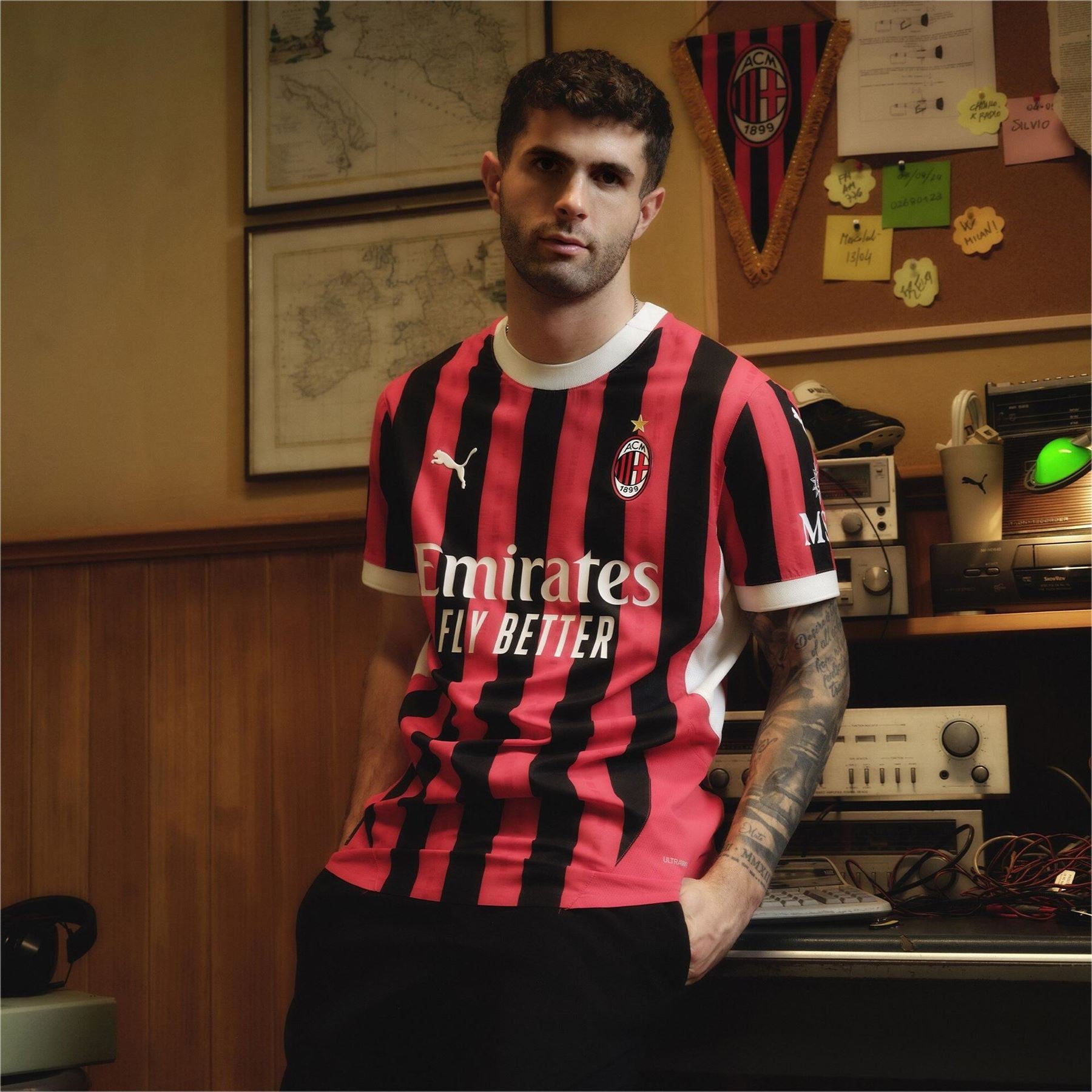Puma Ac Milan Home Shirt 2024 2025 Adults