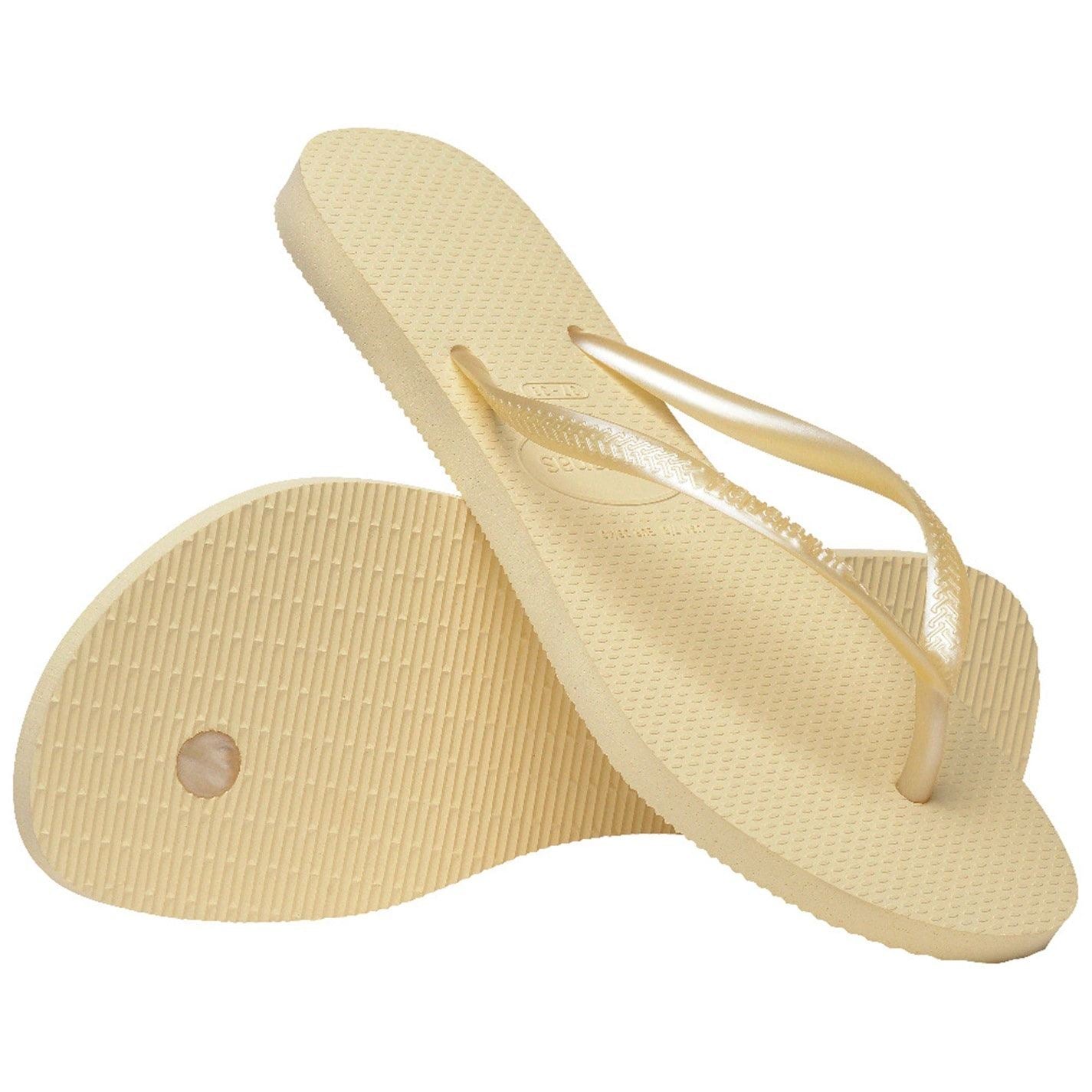Havaianas Slim Textured Flat Heel Flip Flops