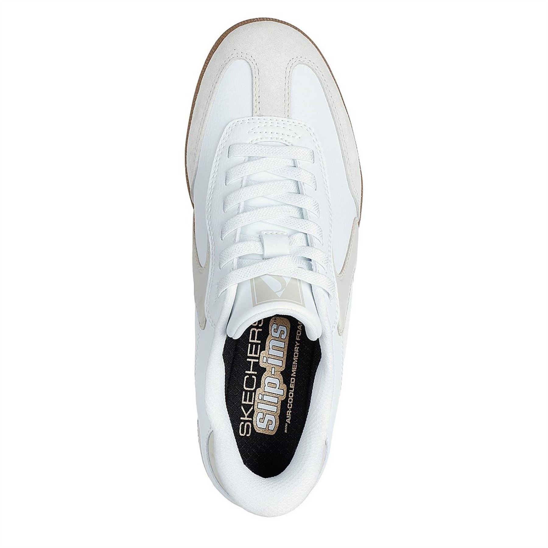 Skechers  And  Suede Overlay Bungee Low Top Trainers Womens