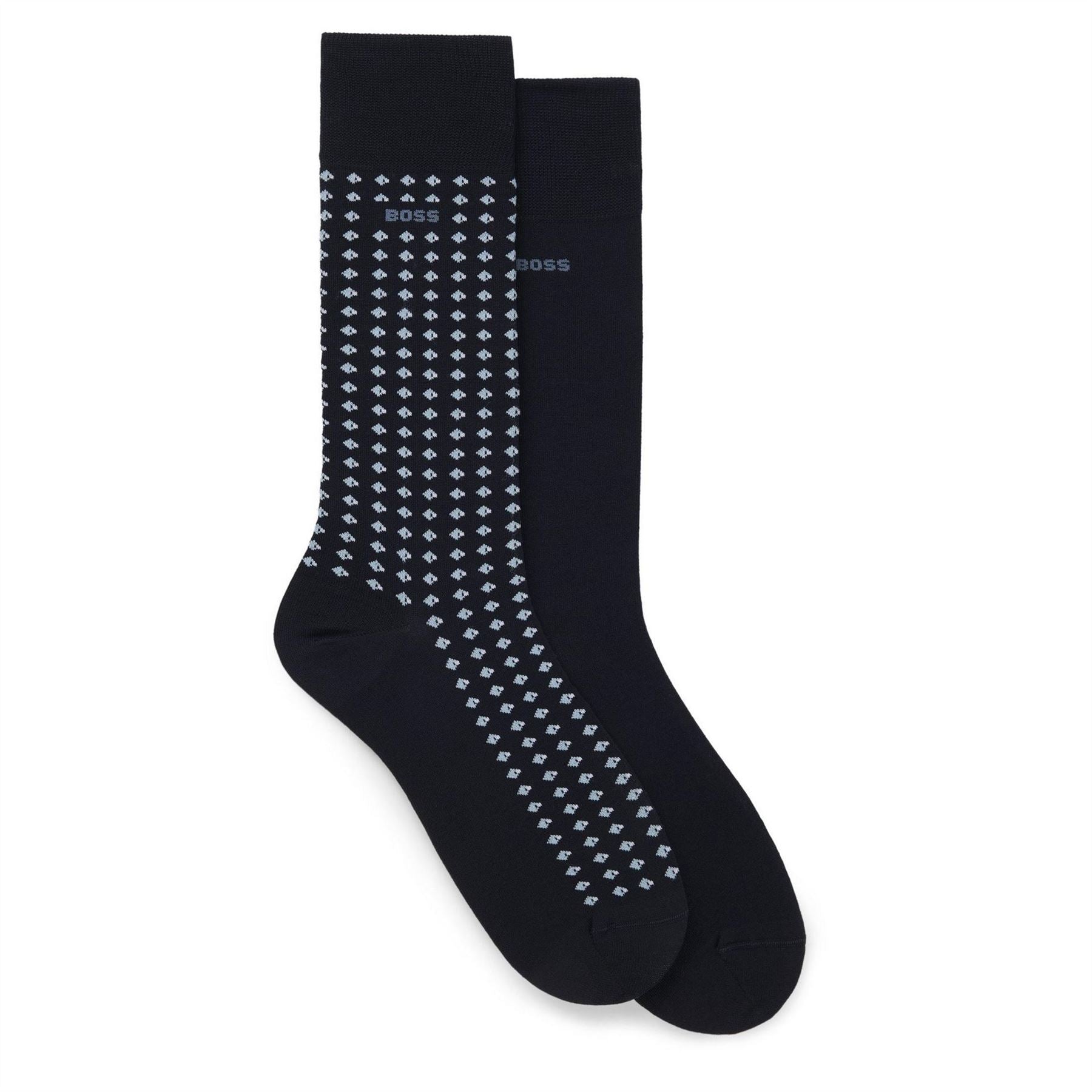 Boss 2 Pack Minipattern Crew Socks