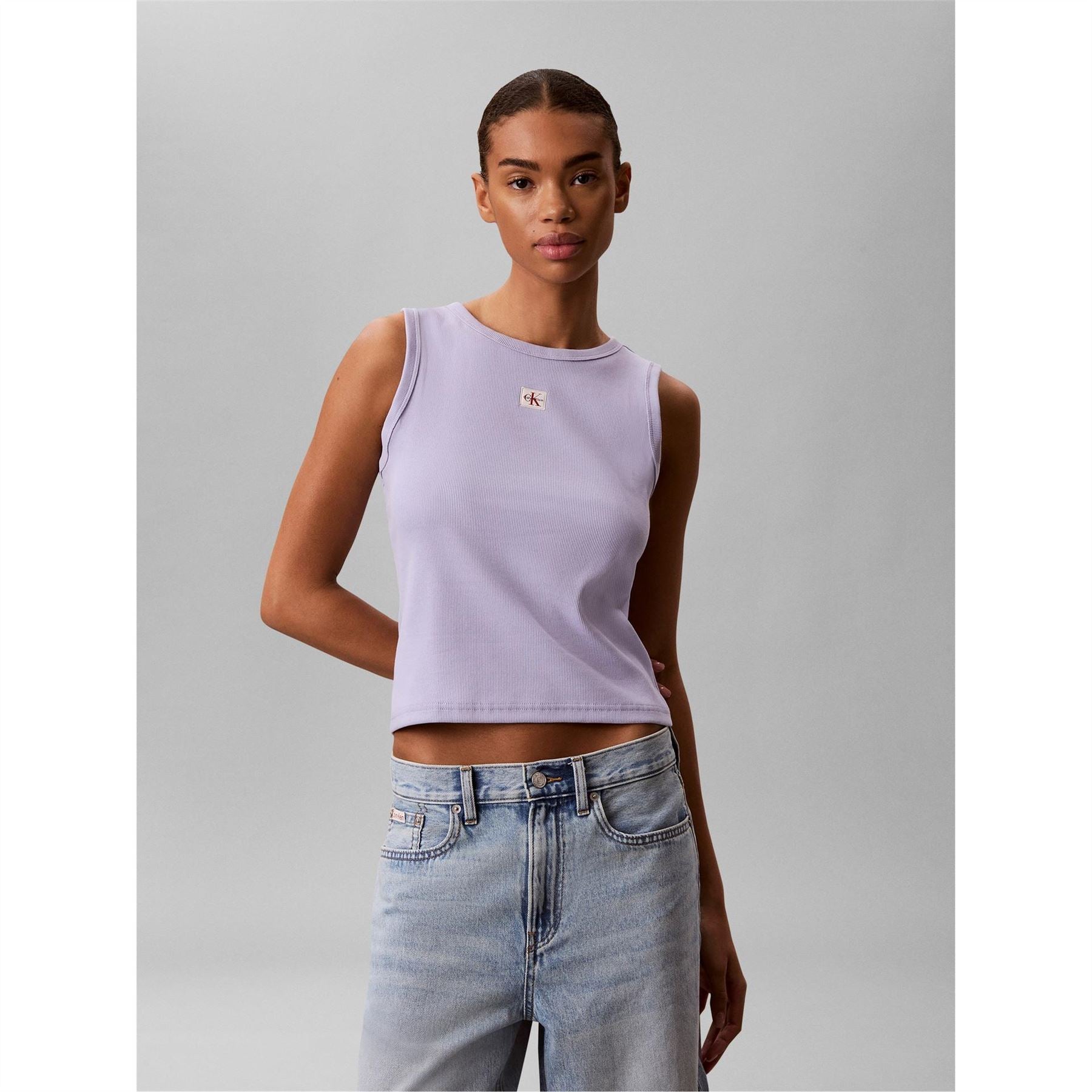 Calvin Klein Jeans Wvn Lbl Tank Ld63