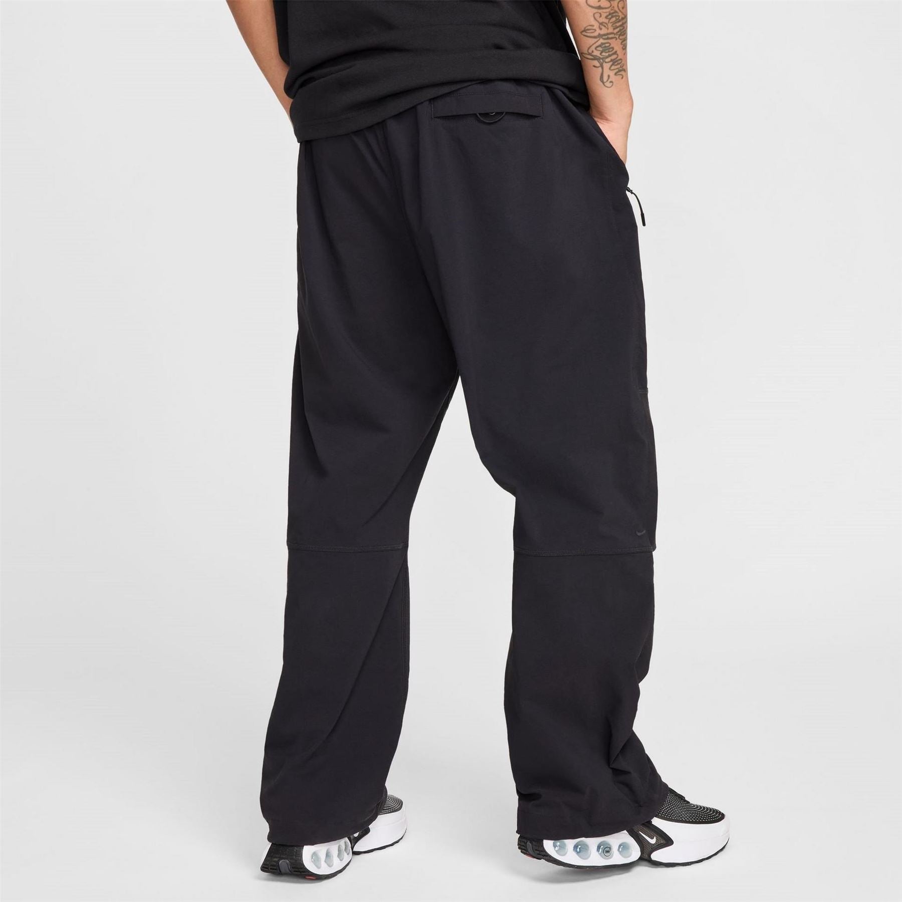 Nike Tech Solid Patterned Wide Leg Track Pants