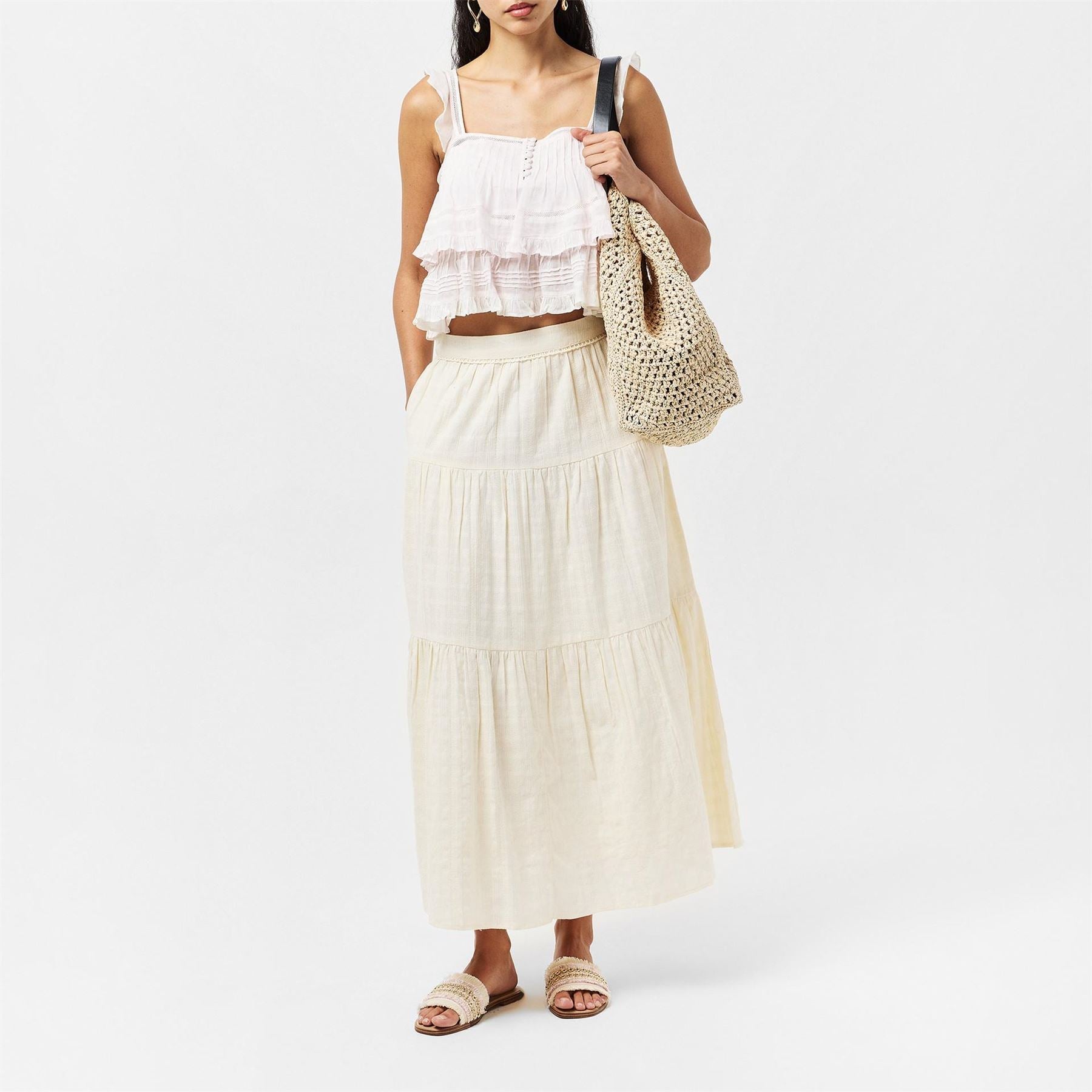 Aldo Flat Heel Open Toe Slide Sandals