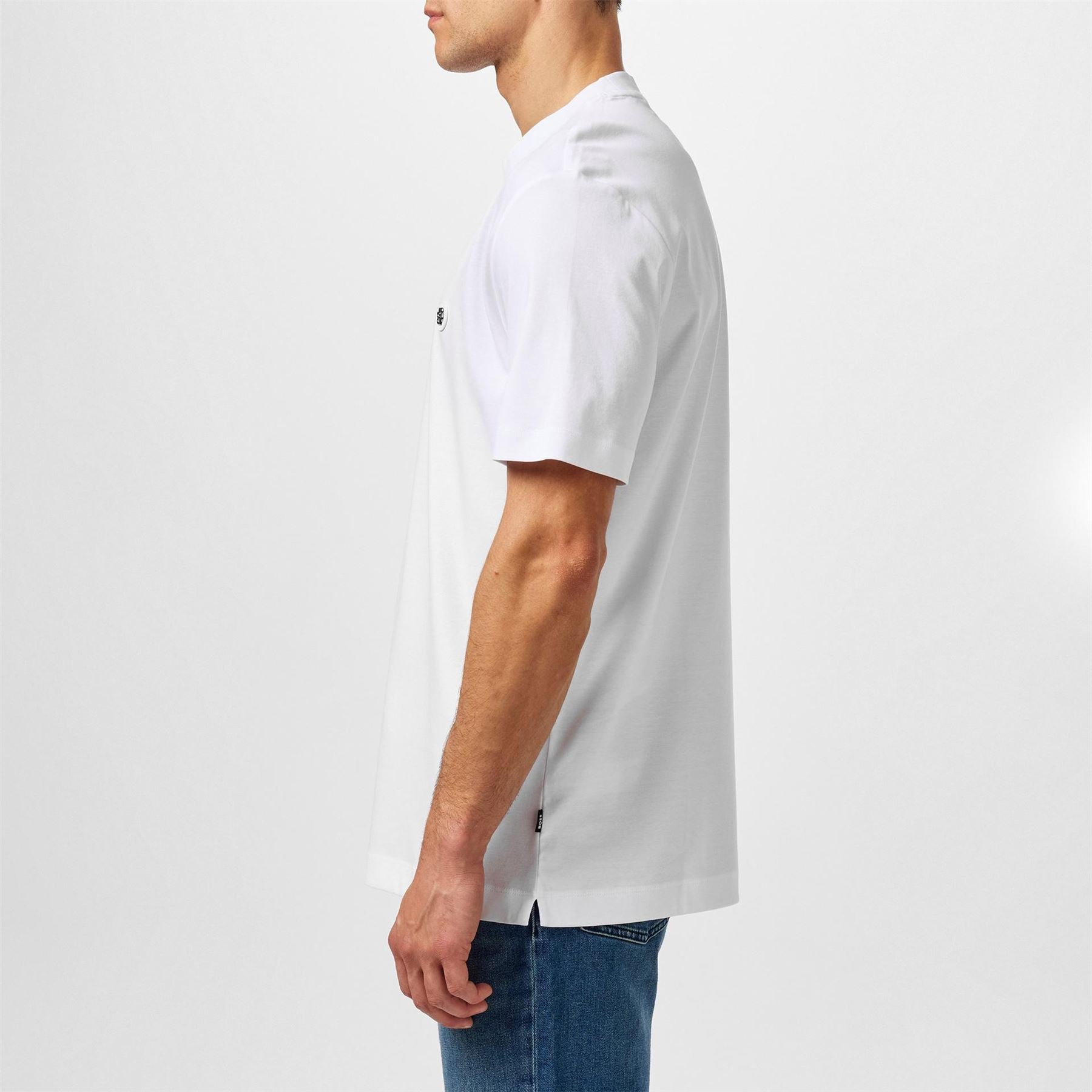 Boss BOSS BLACK Taut Minimalist Design T Shirt with Logo Detail