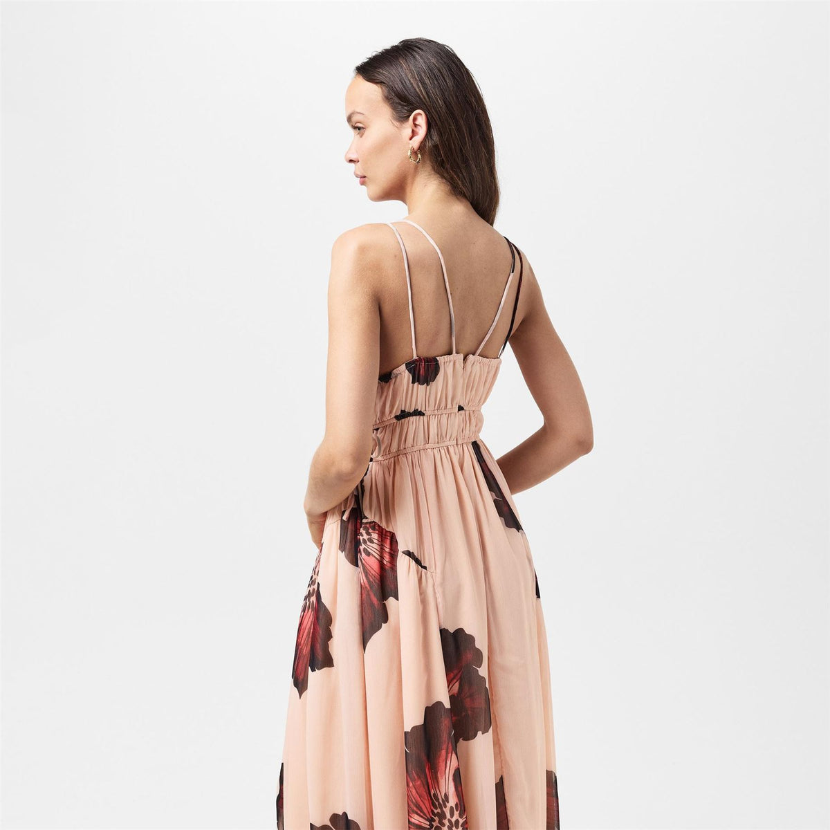 French Connection Hallie V-Neck Sleeveless Maxi Sun Dress