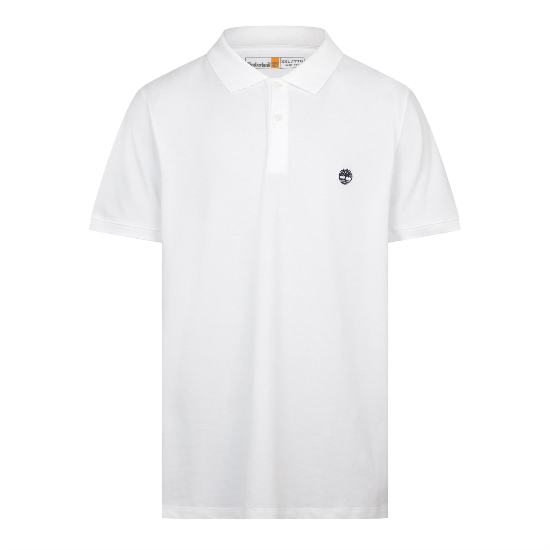 Timberland Millers Timberland Logo Collared Neck Short Sleeve Shirt