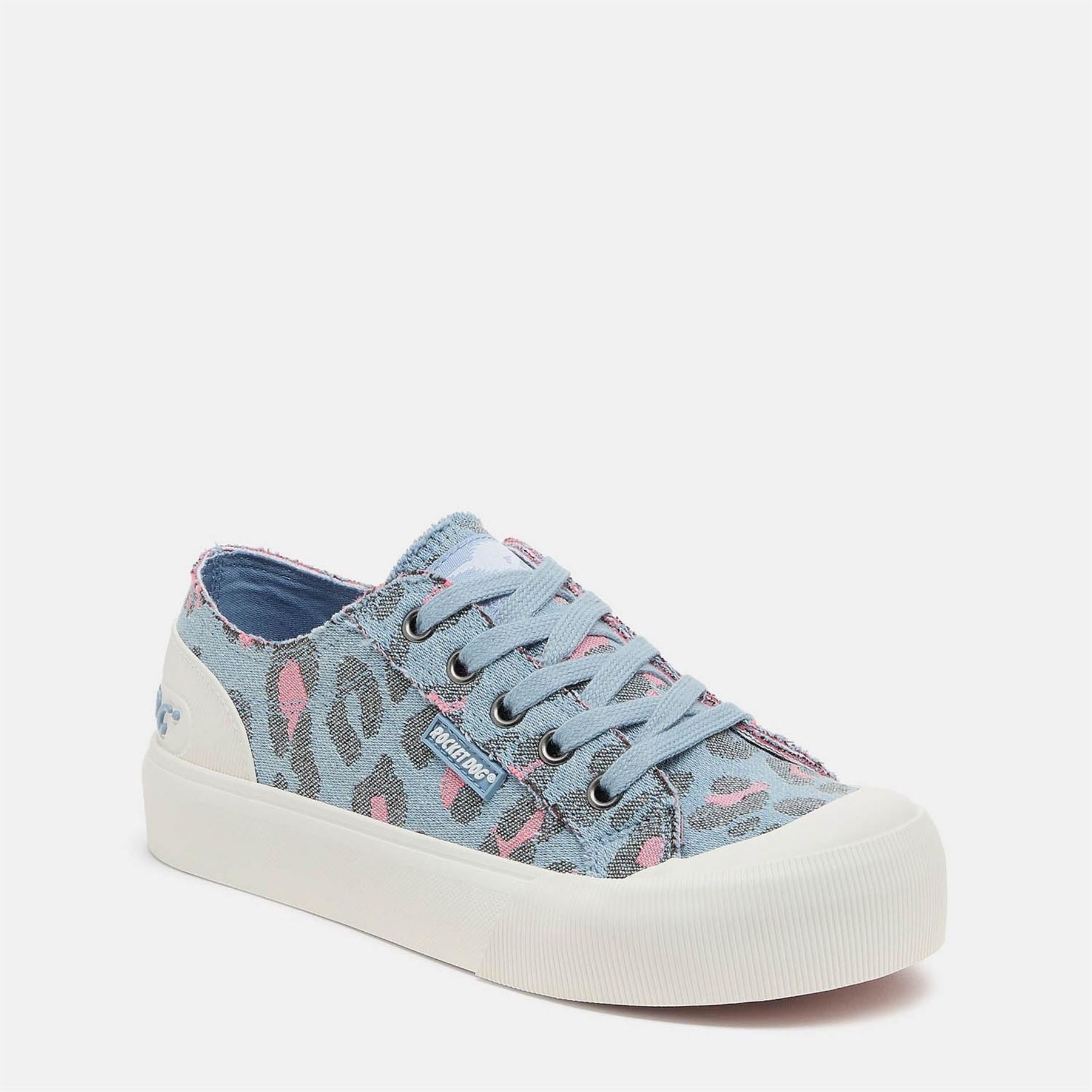 Rocket Dog Jazzin Monroe Leopard Canvas Low Top Sneakers