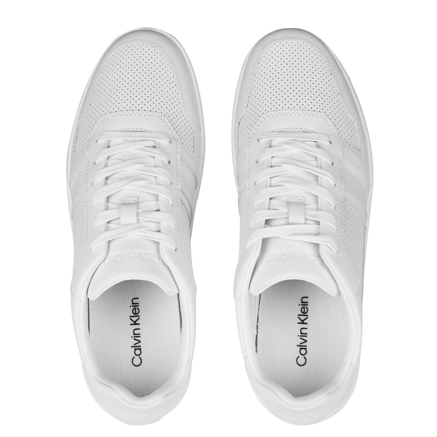 Calvin Klein Lace Up Leather Trainers