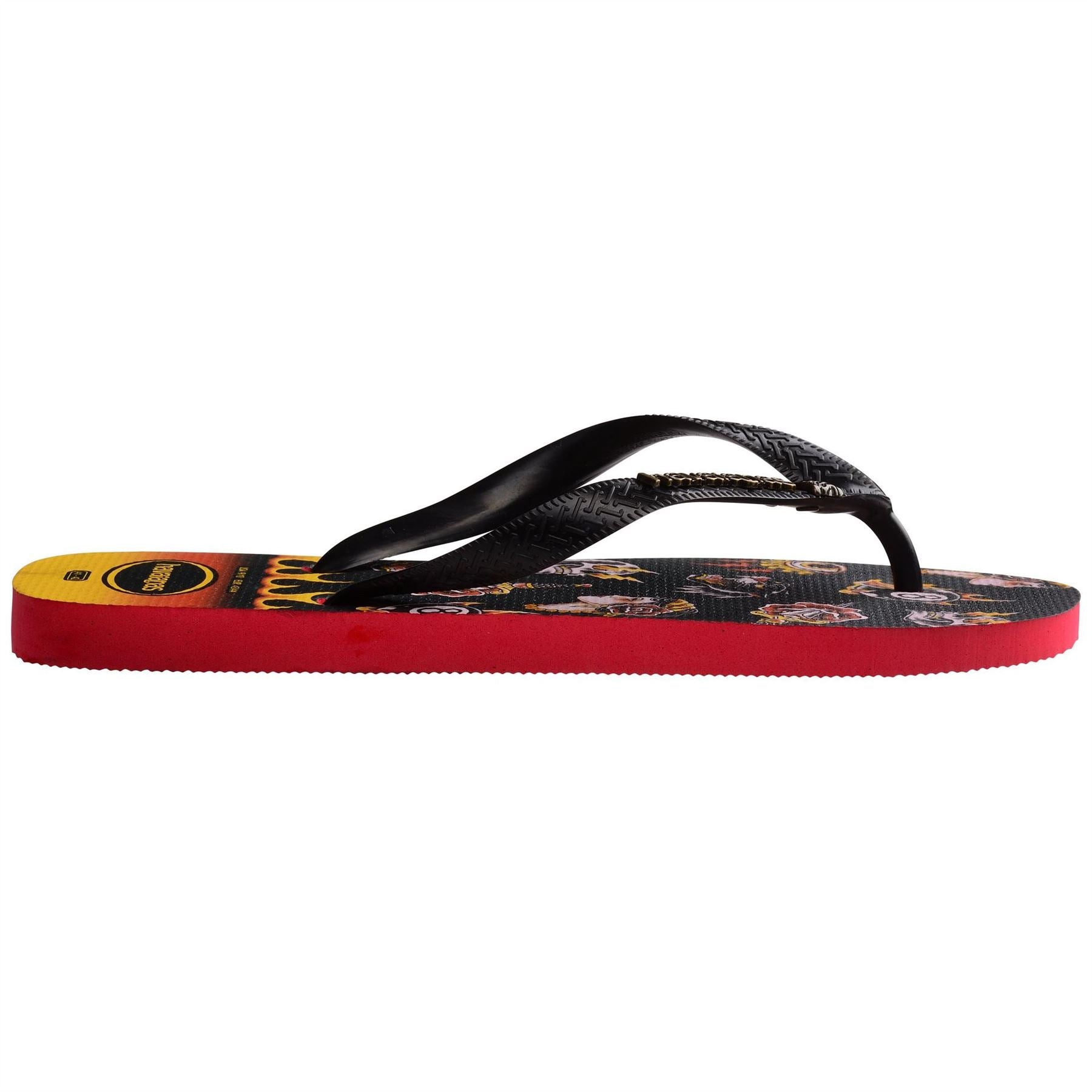 Havaianas Womens Hav. Top Tribo Ruby Red Black 39 40 Flip Flops