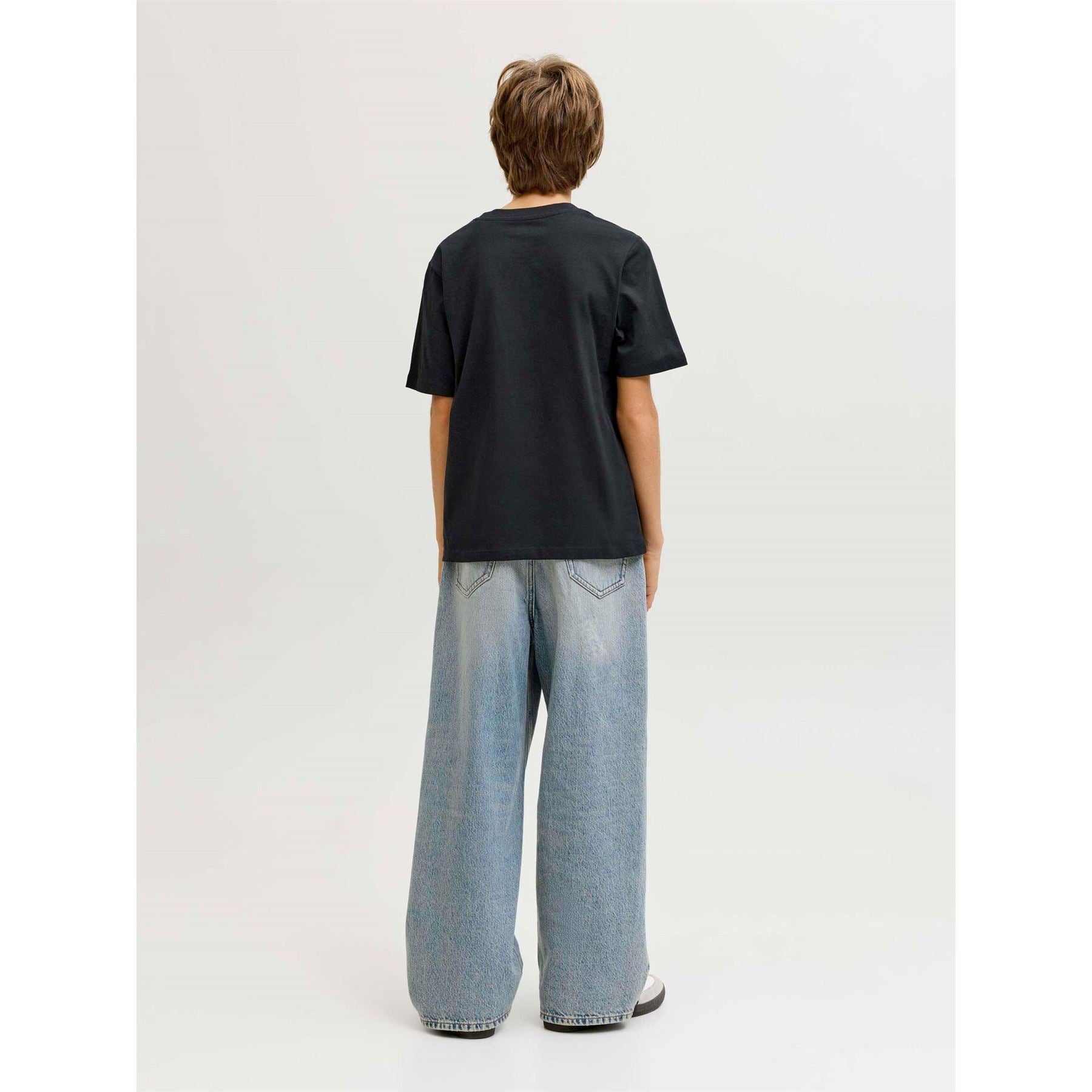 Jack and Jones Archive Printed Logo Text Graphic Crew Neck T-Shirt