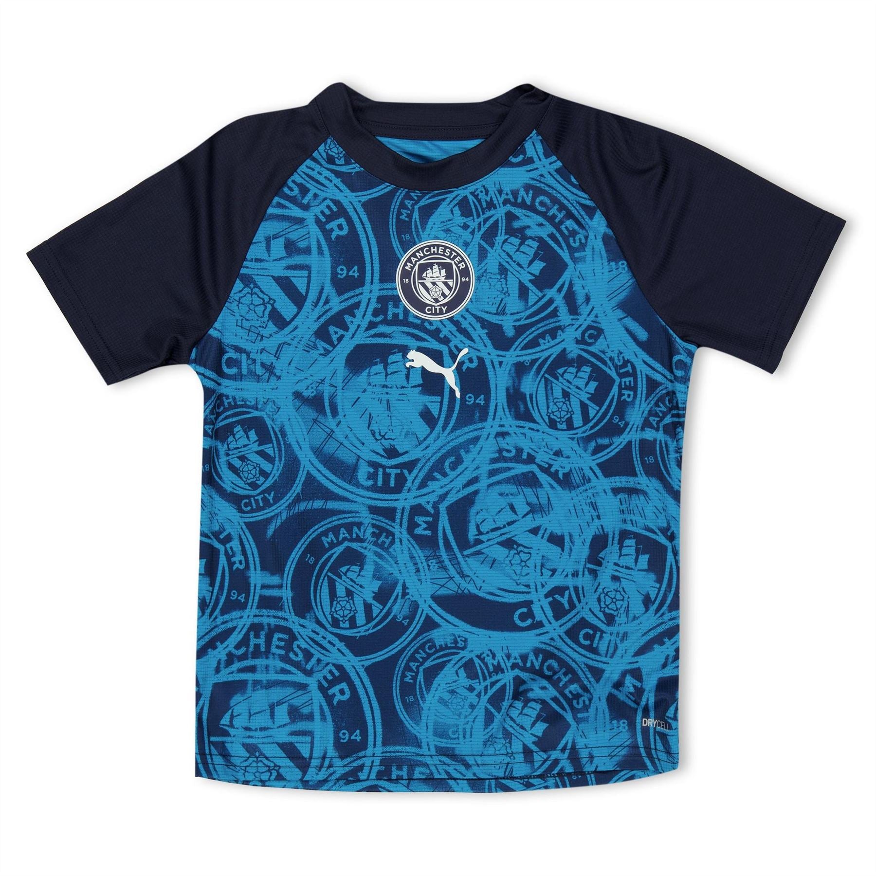 Puma Kids Manchester City Short Sleeve Licensed T-Shirt