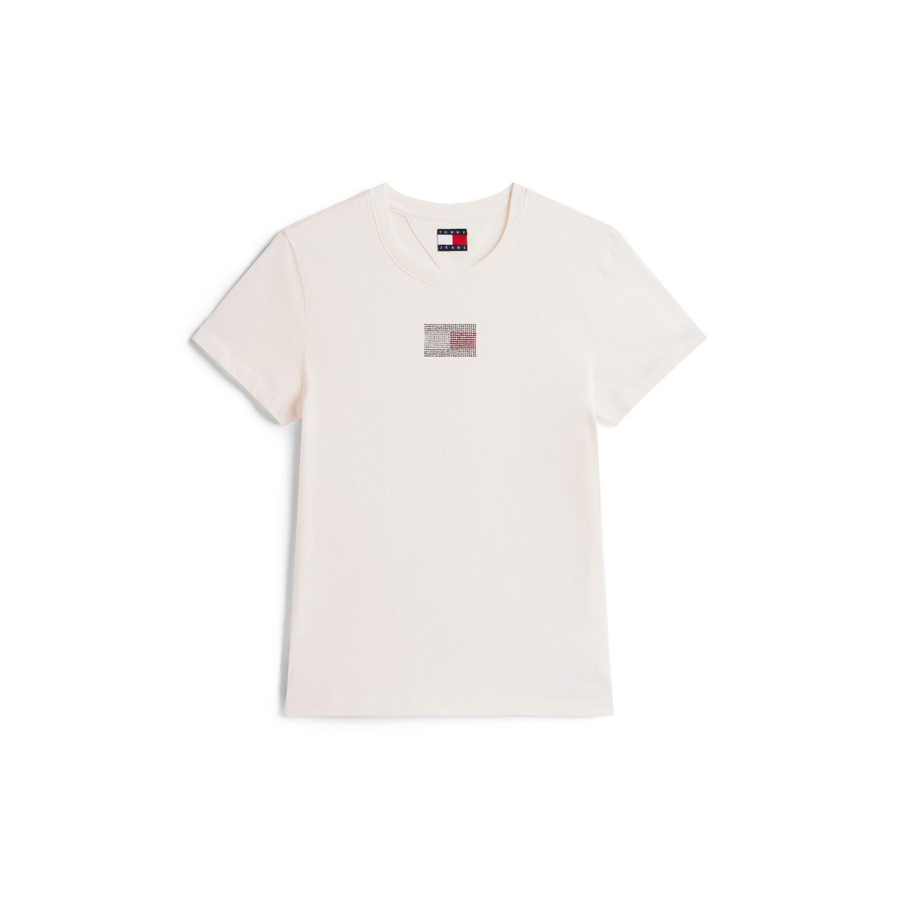 Tommy Jeans Flag Graphic Crew Neck Short Sleeve T-Shirt