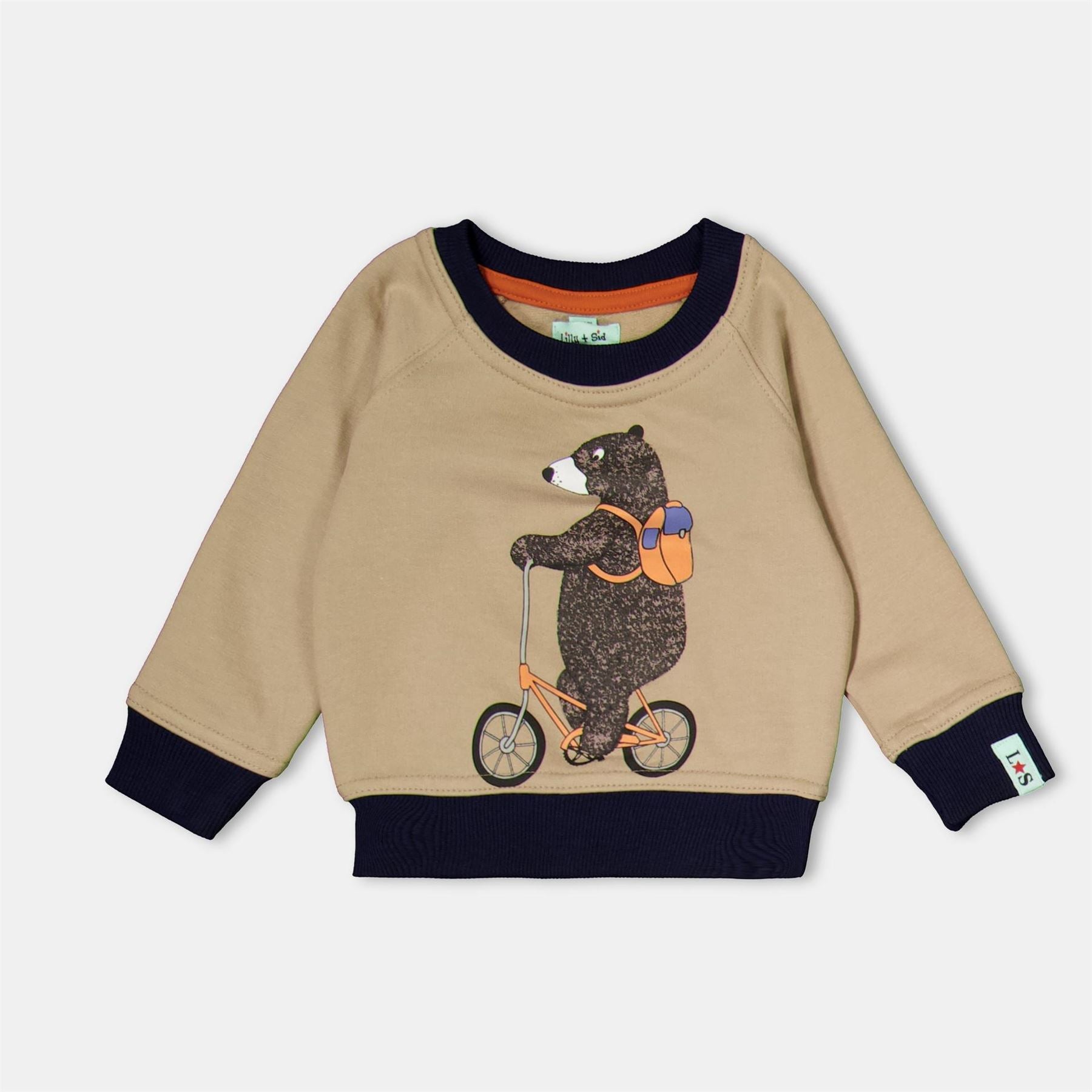 Lilly and Sid Bear Bike Crew Sweatshirt
