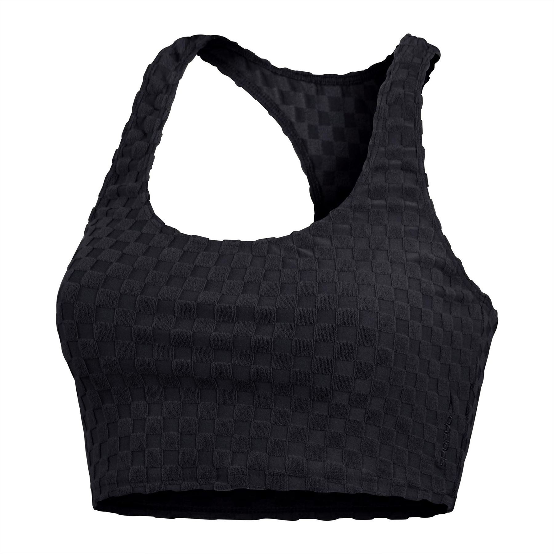 Speedo Terry Checkerboard Swim Top