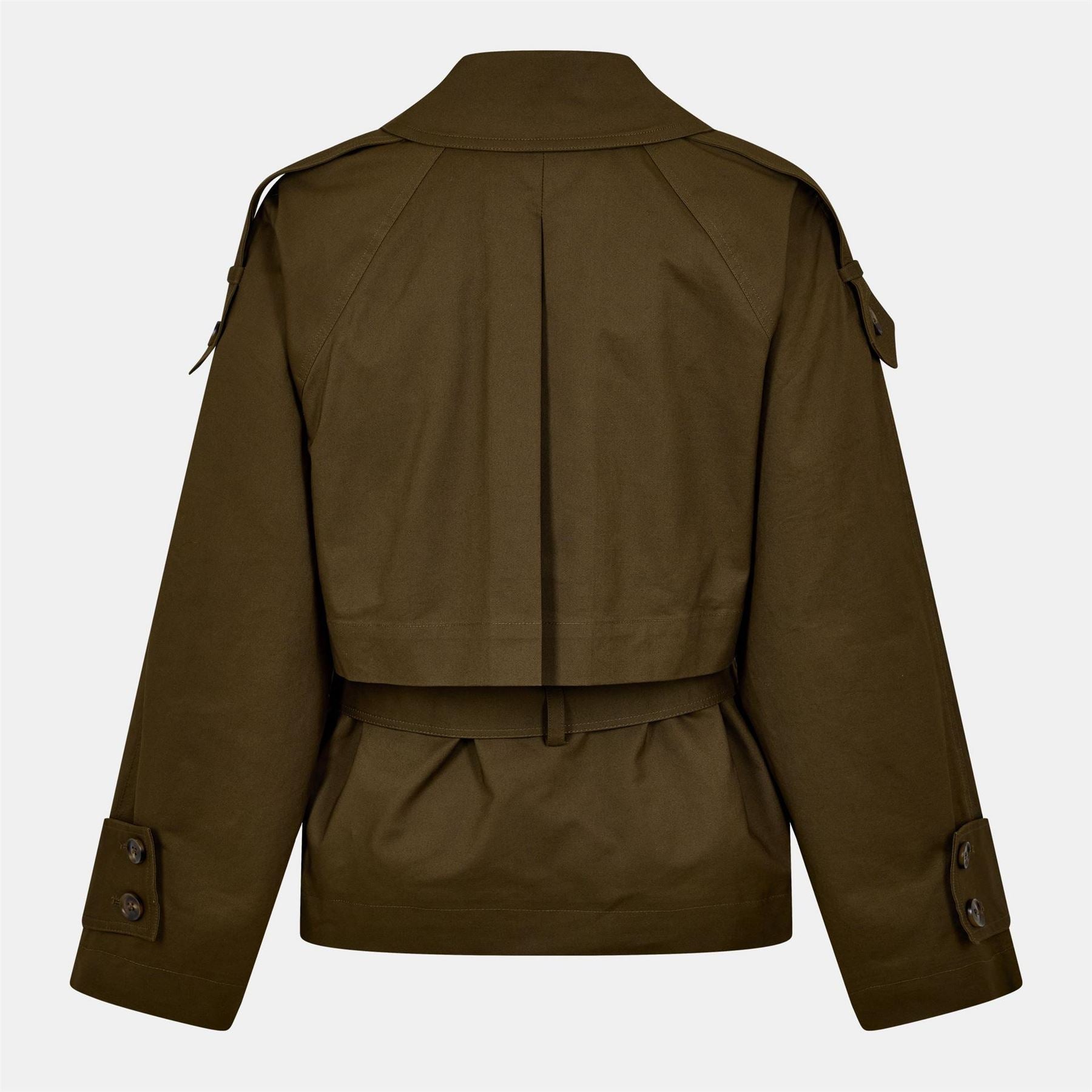 French Connection Solid Patterned Trench Coat