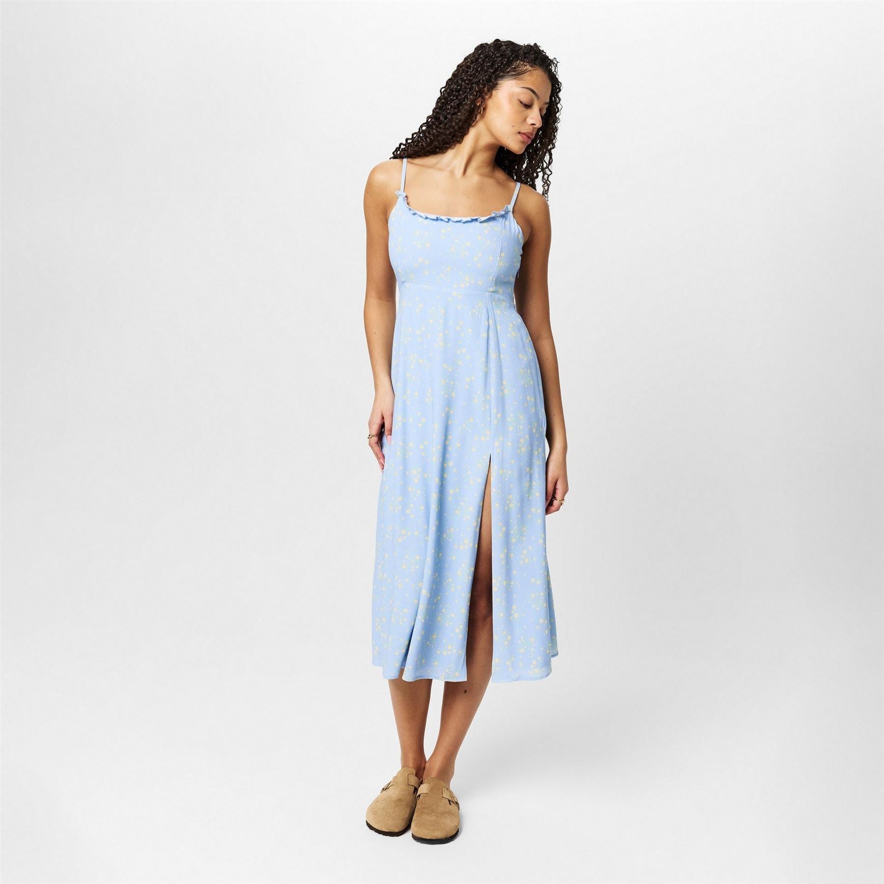 Jack Wills Square Neck Midi A-Line Dress