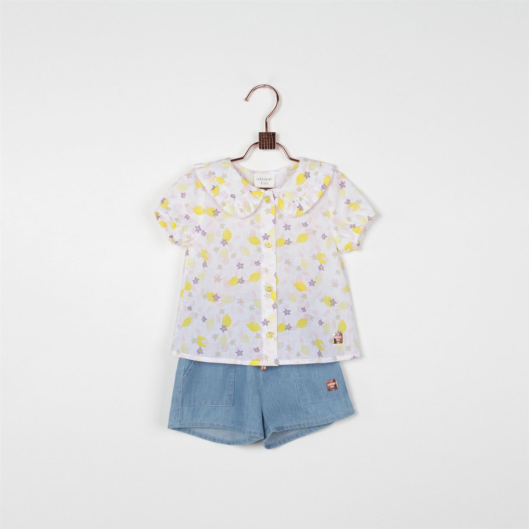 Carrement Beau Denim Bermuda Shorts with Clean Hem