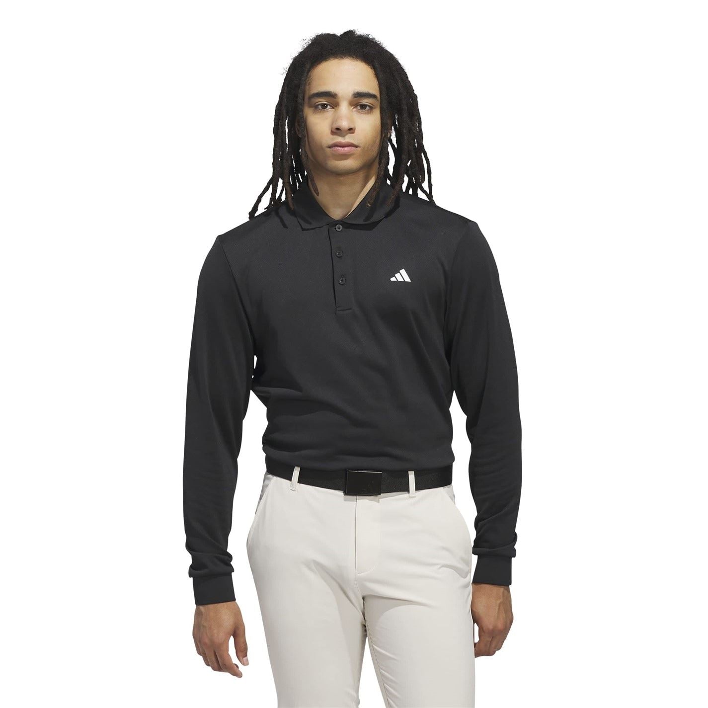 adidas Ultimate Long Sleeve Collared Polo Shirt