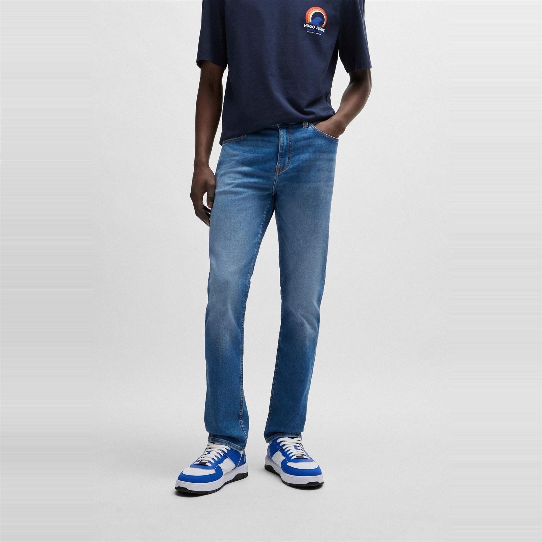 Hugo Five Pocket Design Slim Fit Jeans