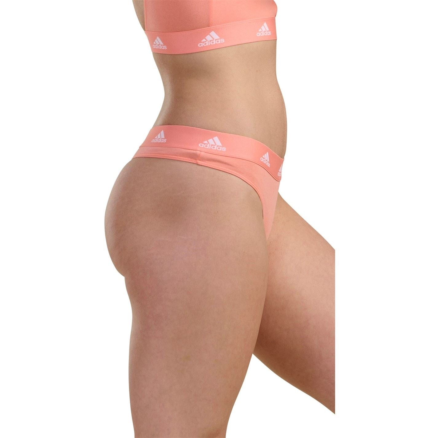 adidas 3 Pack Active Comfort Cotton Thong