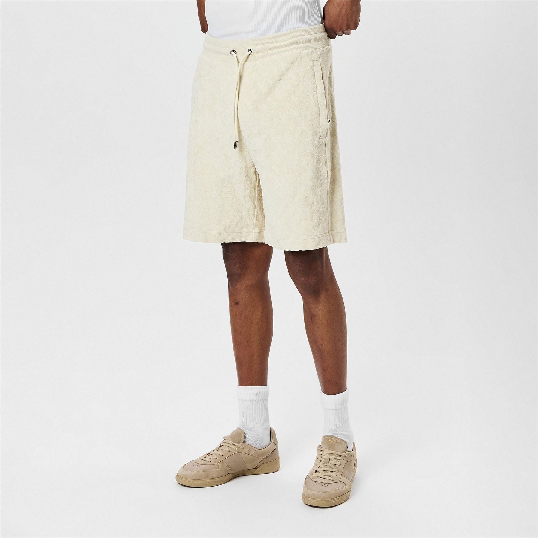 Boss H Lamson 10 Black Fleece Jogger Shorts