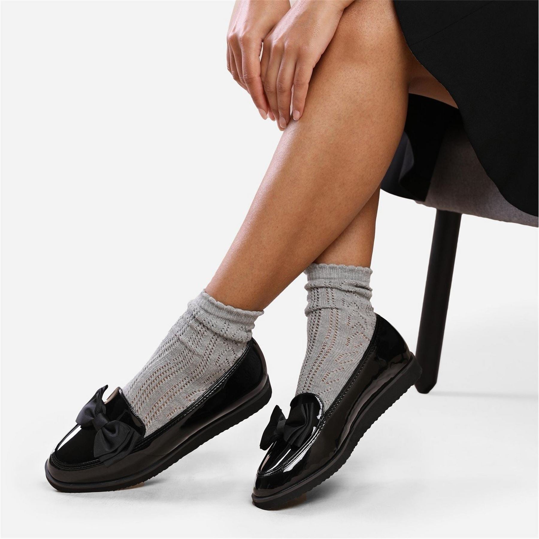 Wheres That From Alpha Round Toe Flat Heel Loafers