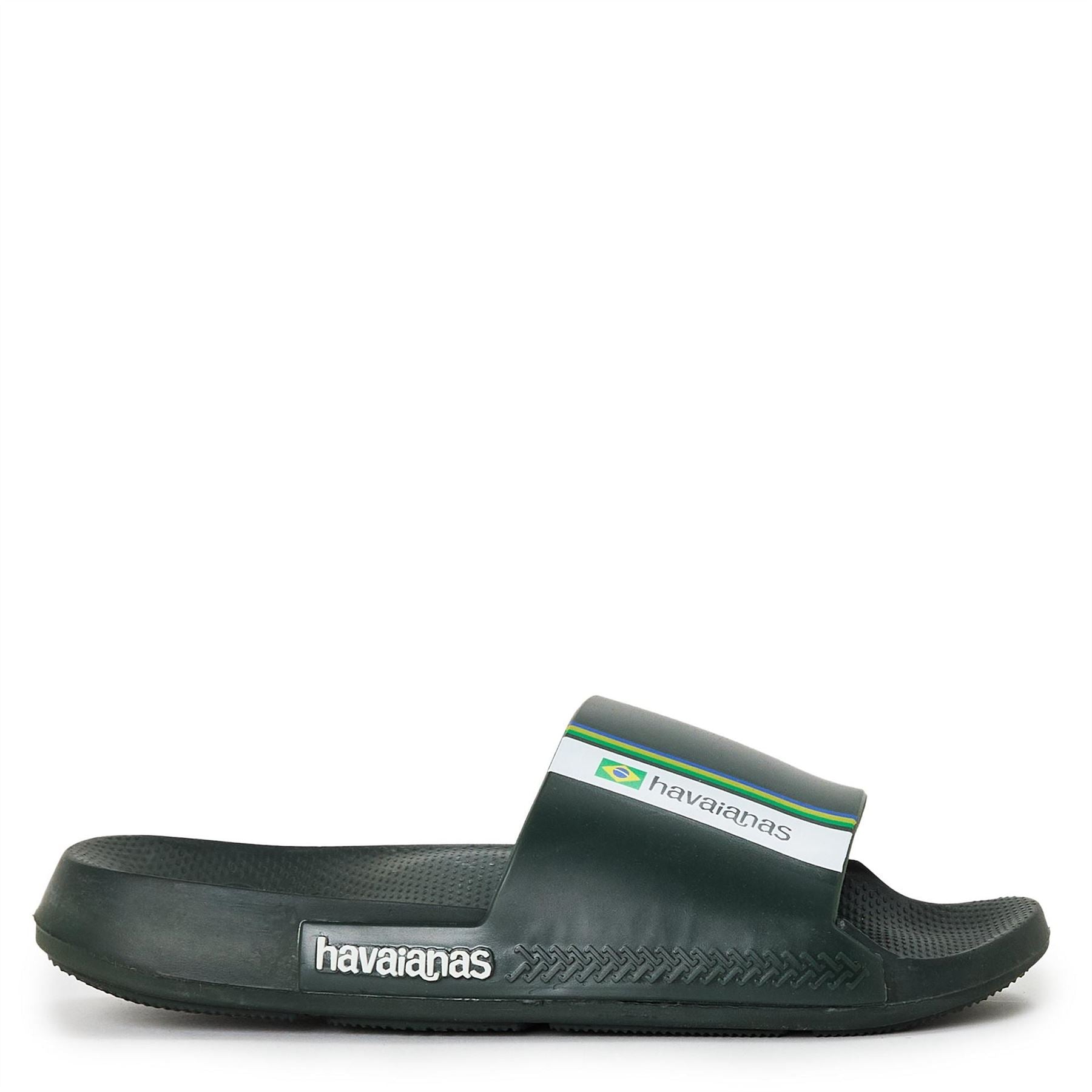 Havaianas Hav. Slide Brasil Black 33 34 Flip Flops Womens