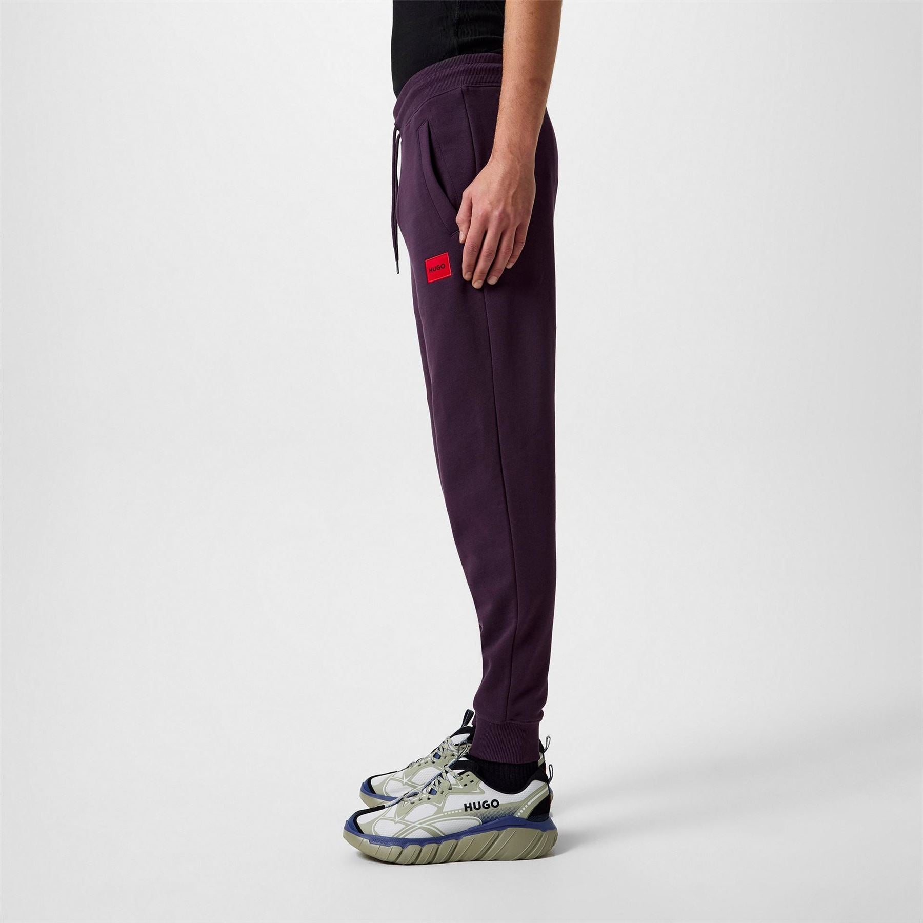 Hugo HUGO Doak Closed Hem Jogging Bottoms with Logo Detail