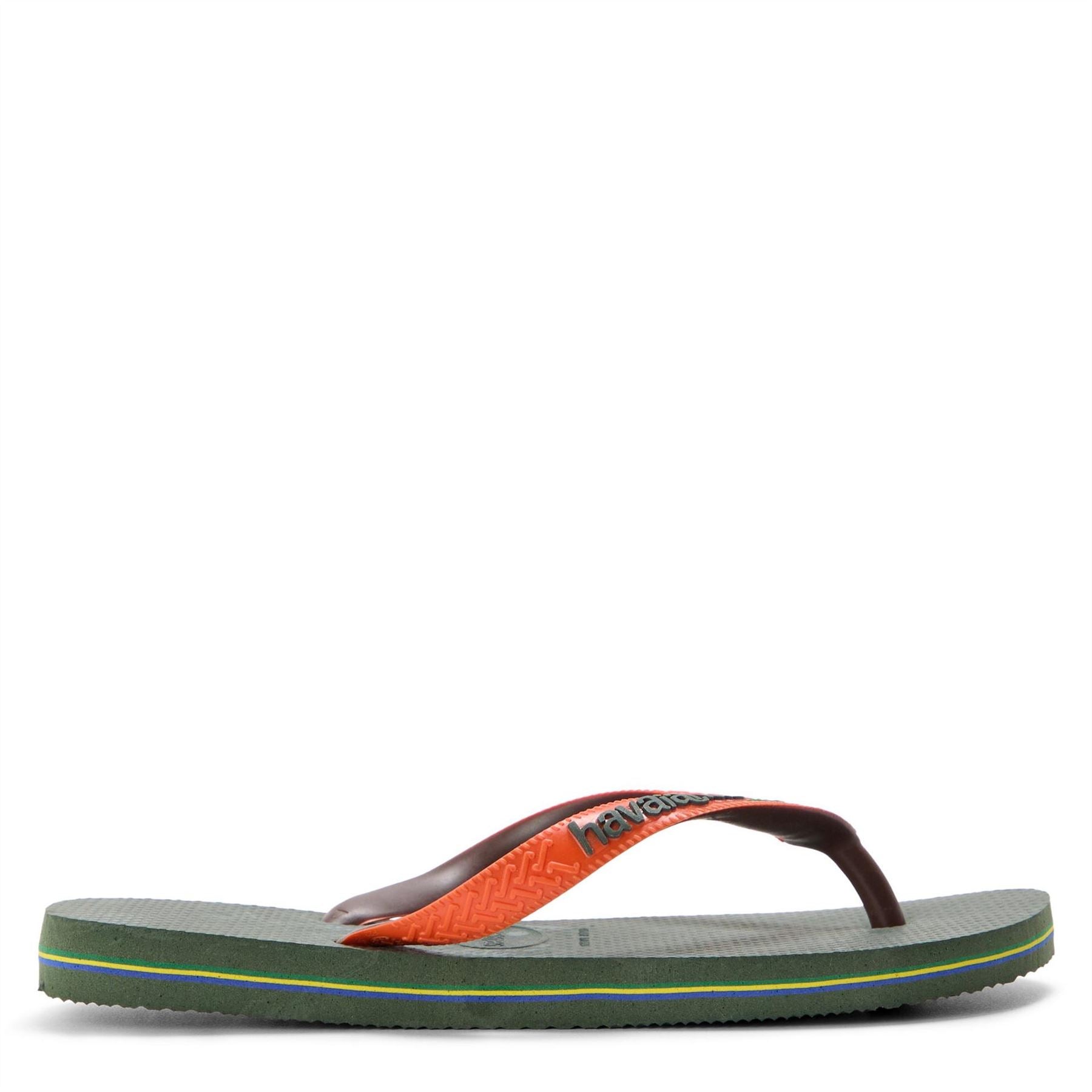 Havaianas Hav. Brasil Mix Leaf Green Marine B Flip Flops Womens