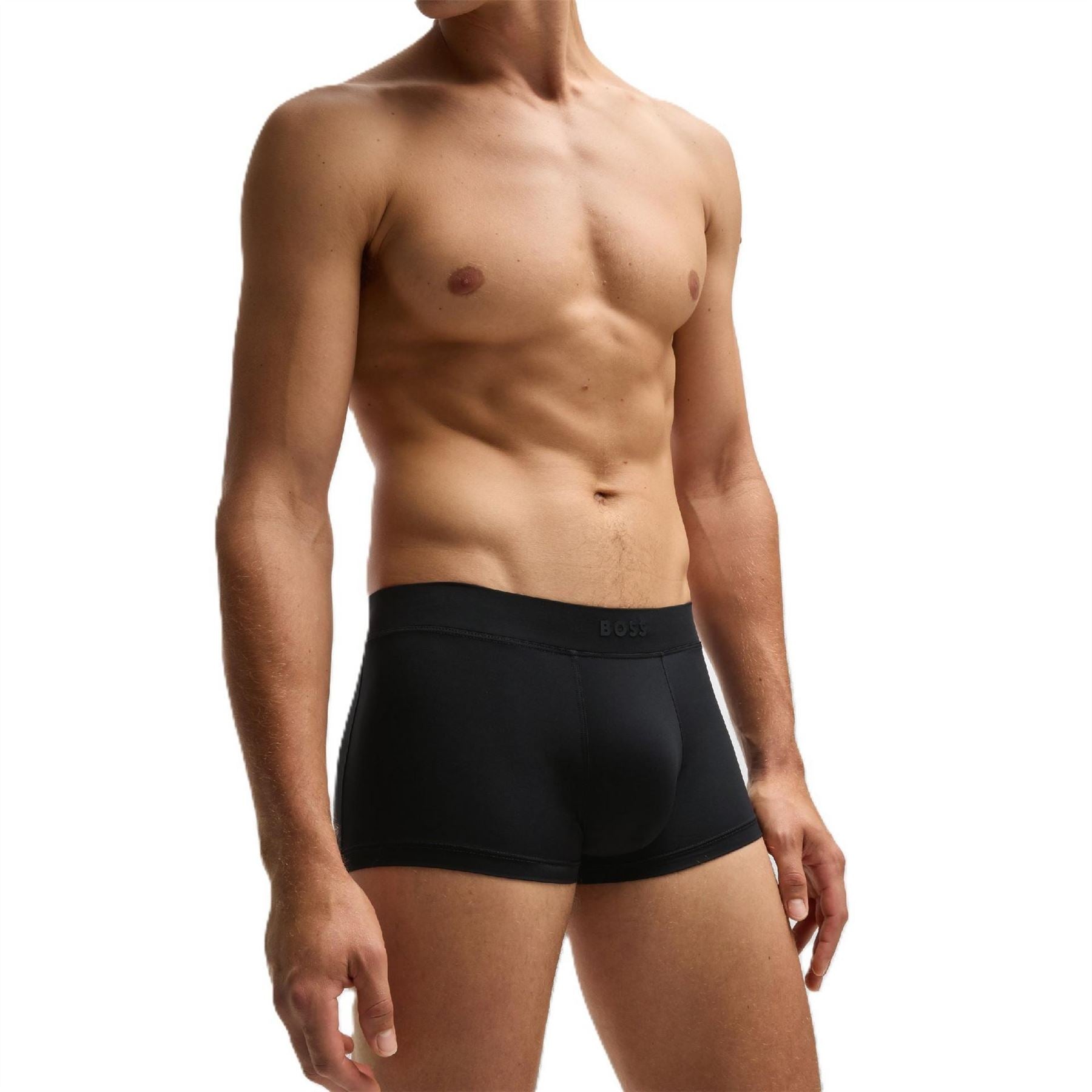 Boss Solid Patterned Energy Trunck with Waistband Logo