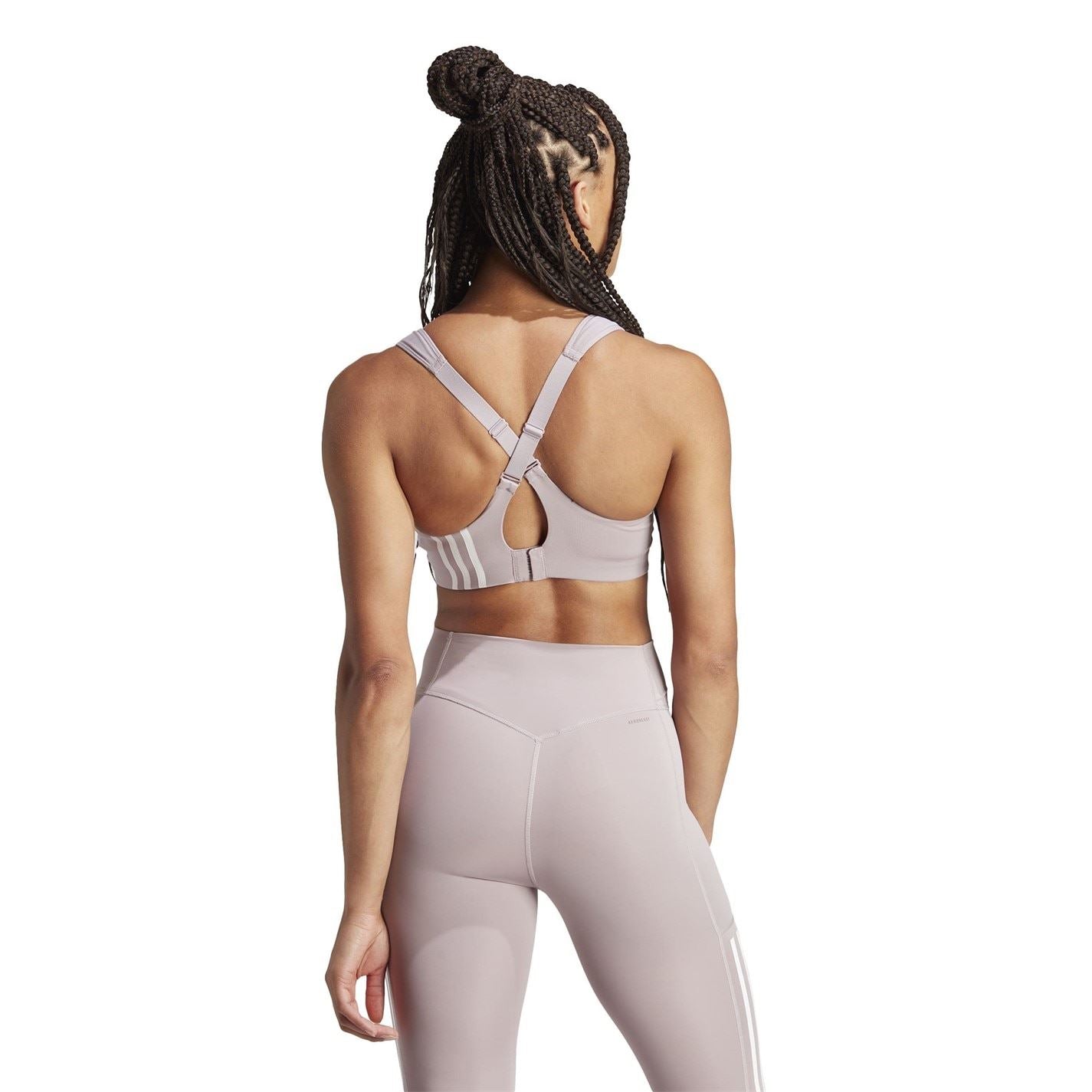 adidas Snug Fit Cropped Spaghetti Straps Sports Bra