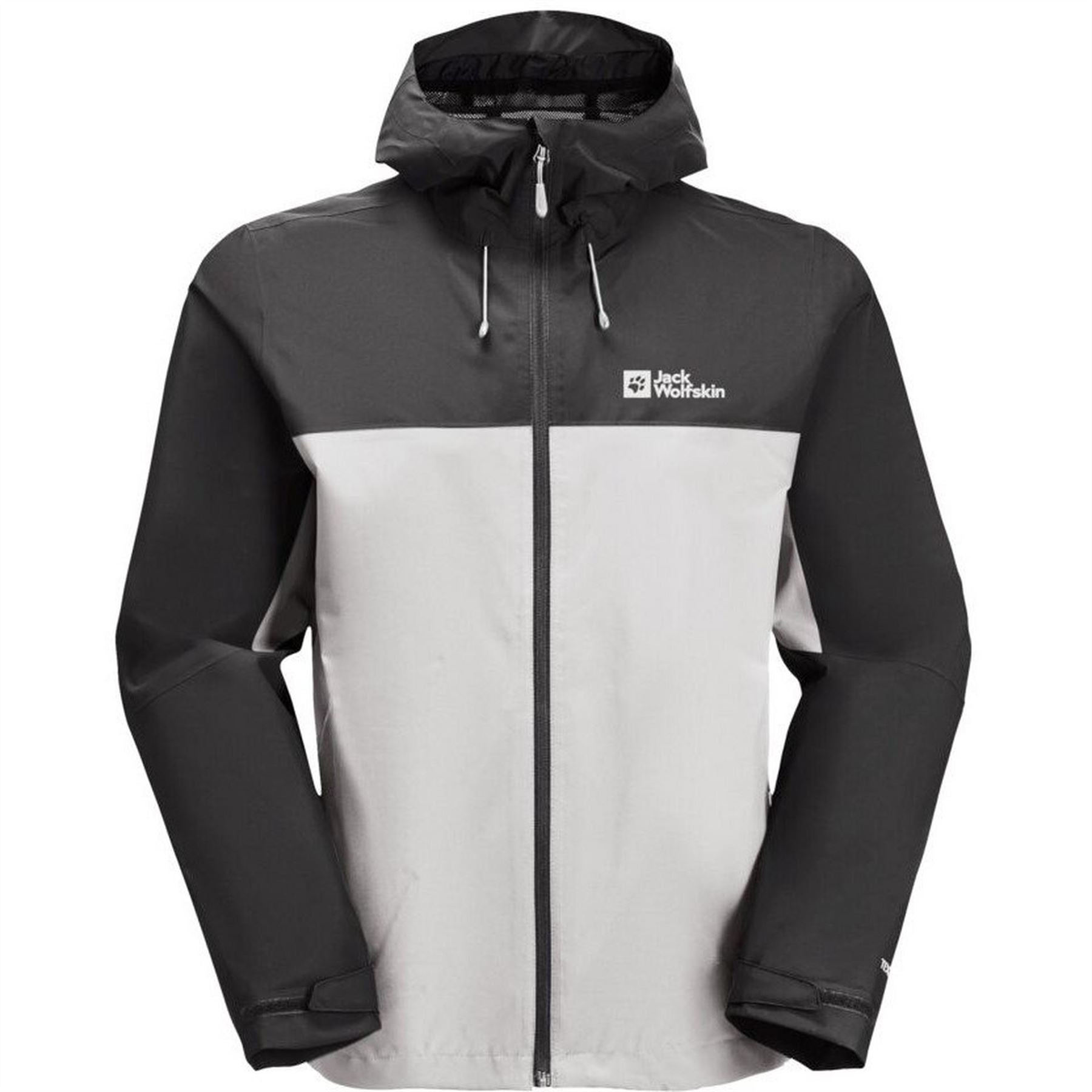 Jack Wolfskin Weiltal Hooded Rain Jacket with Elasticated Cuff