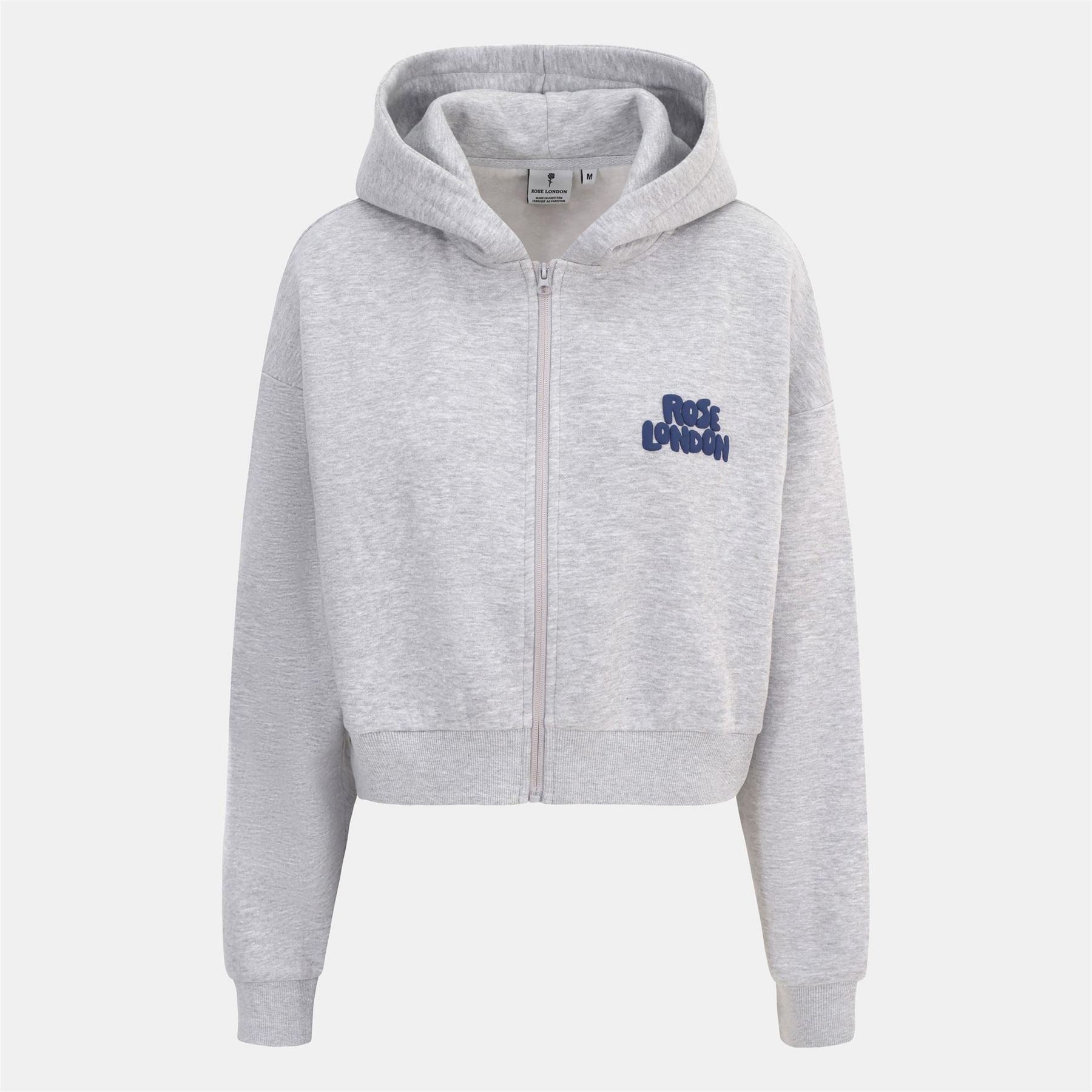Rose London All Love Cotton Long Sleeve Cropped Hoodie