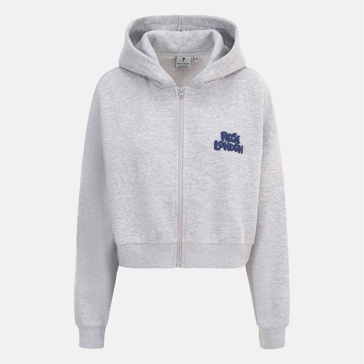Rose London All Love Cotton Long Sleeve Cropped Hoodie