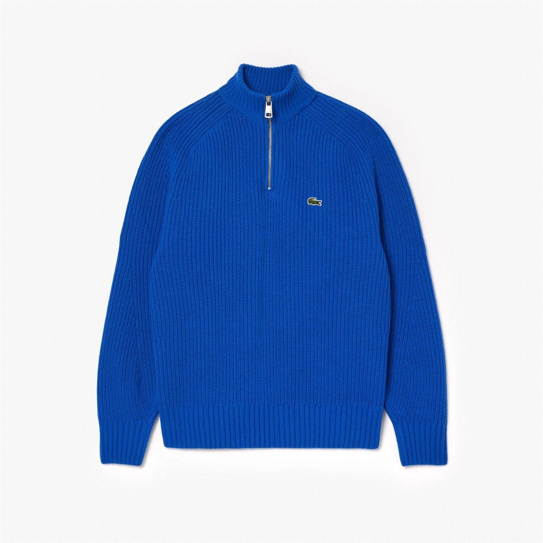Lacoste High Neck Carded Wool Sweater