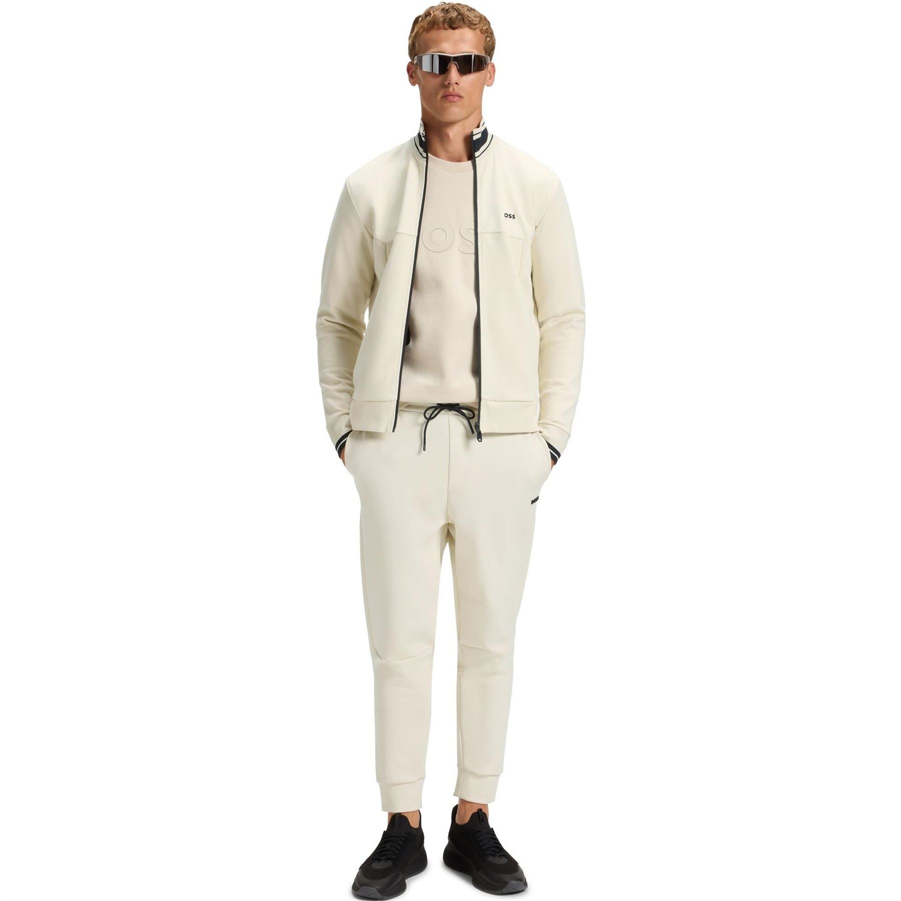 Boss Hbg Zone Jog Soft Cotton Blend Jogging Bottoms