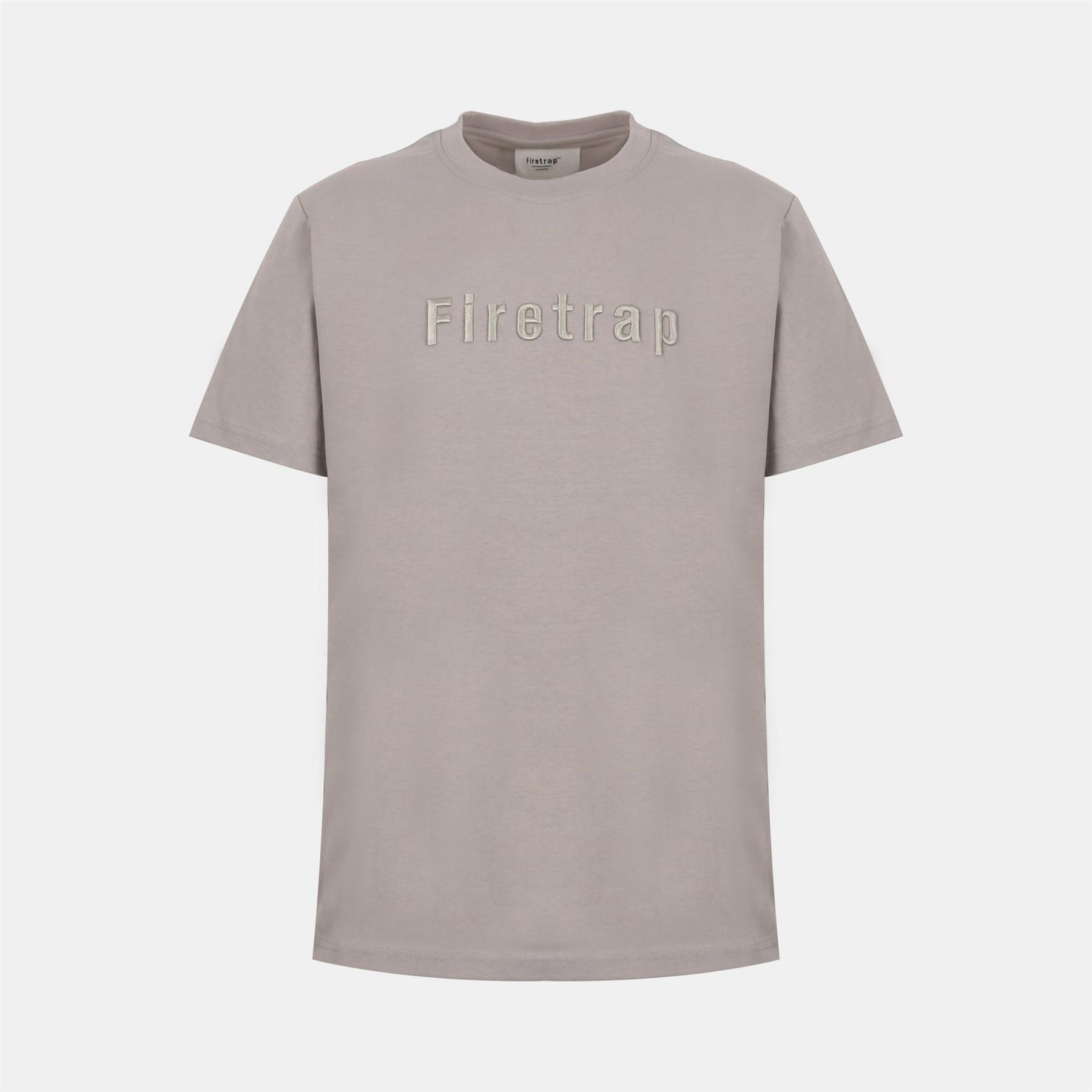 Firetrap Embroidered Crew Neck Short Sleeve T-Shirt