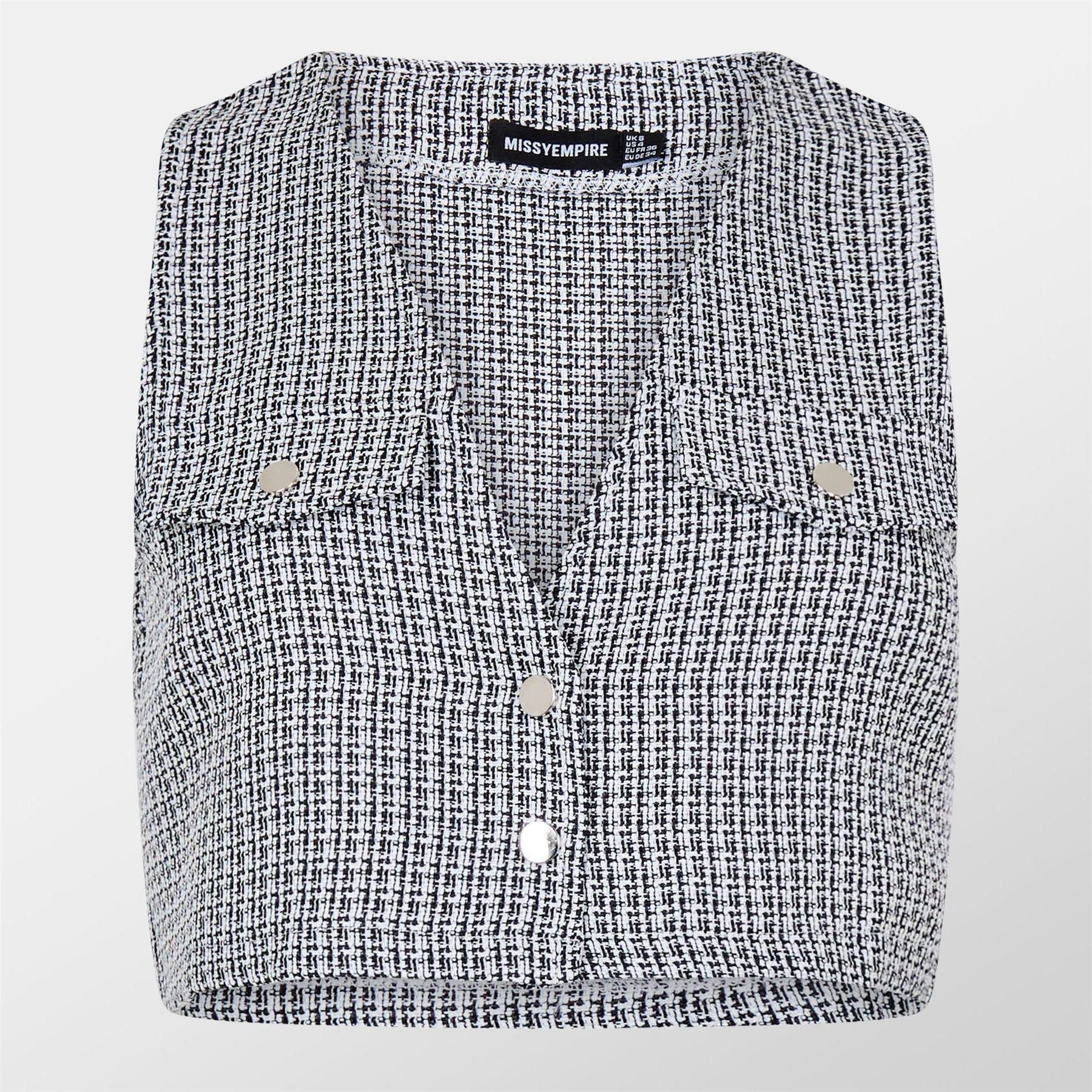 Missy Empire Boucle Crop Top