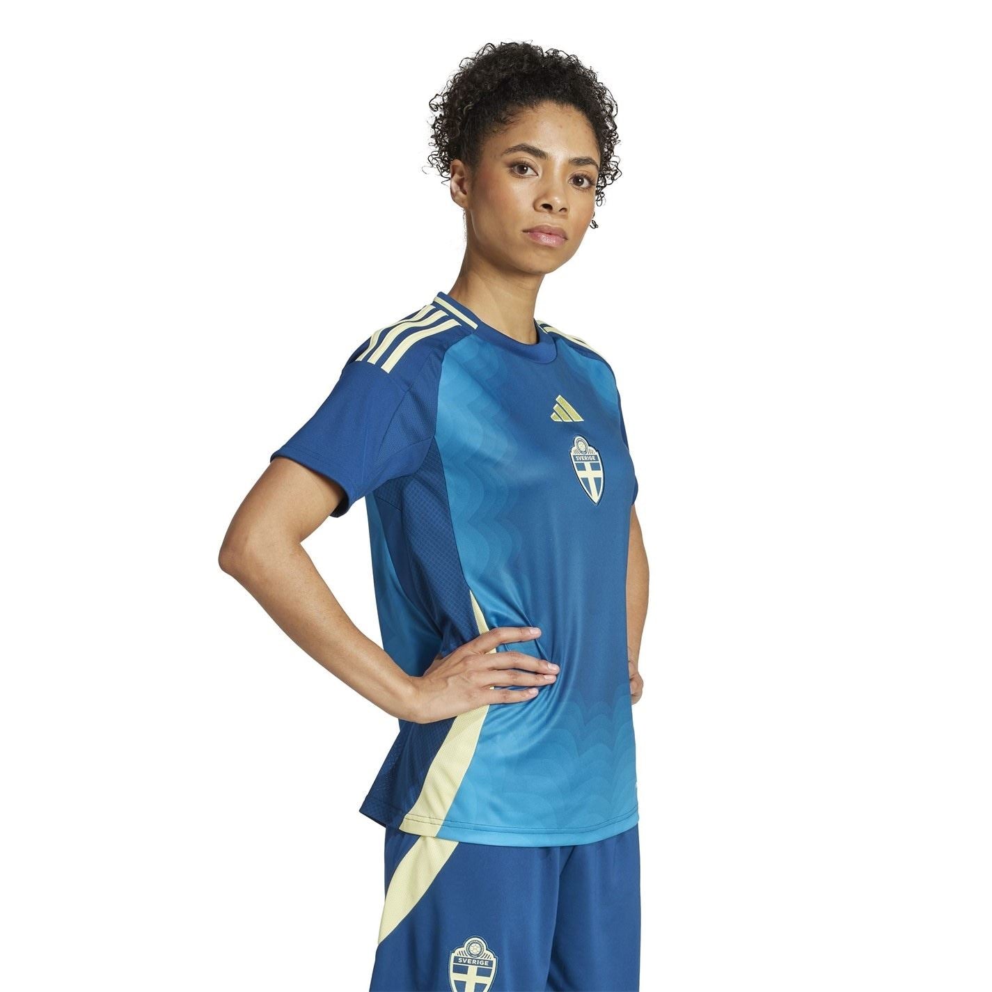 adidas Womens Sweden Away Football Shirt 2025