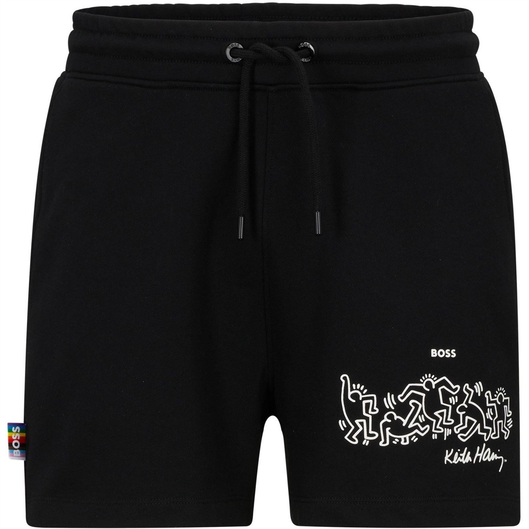 Boss Regular Fit Graphic Print Athletic Shorts
