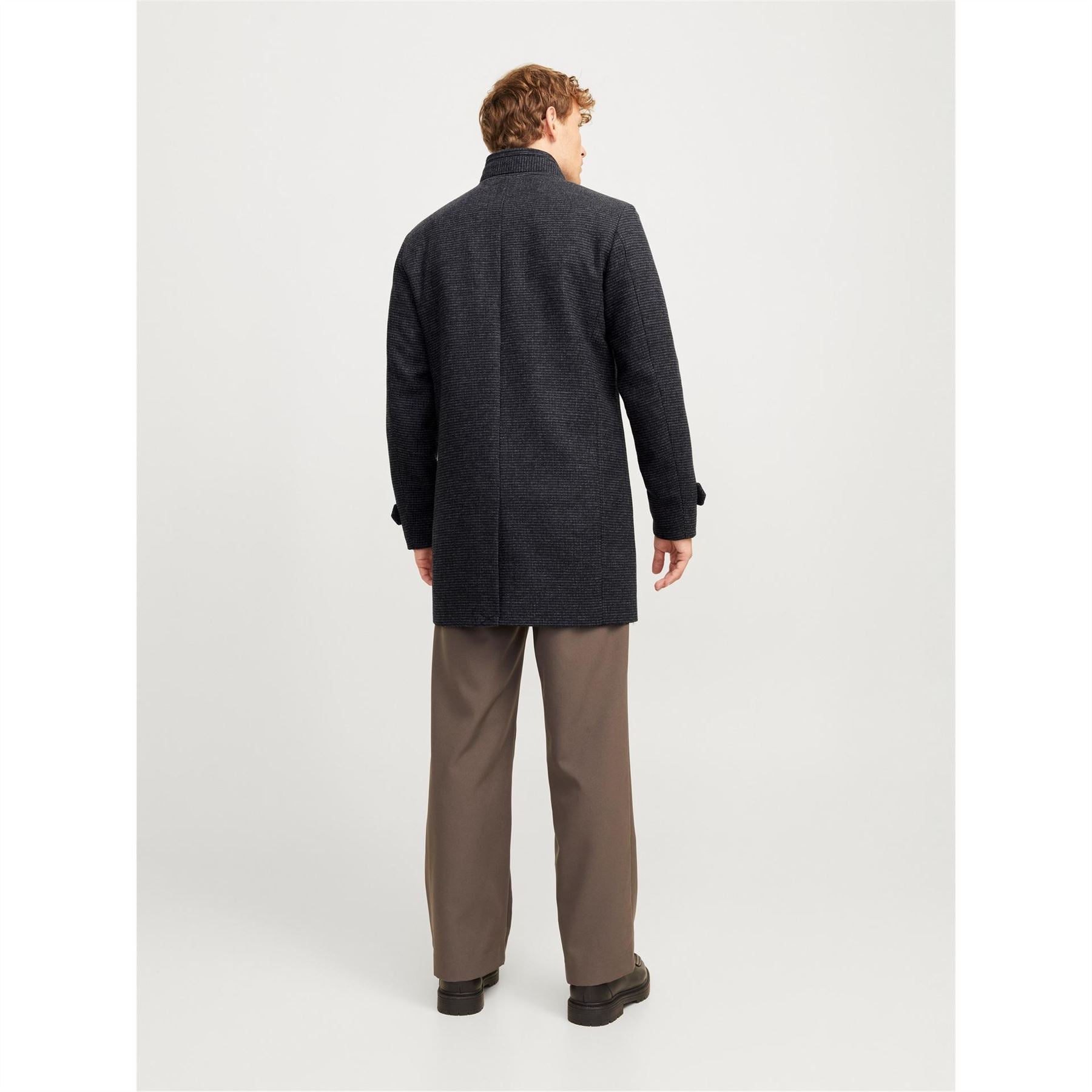 Jack and Jones Melton Solid Patterned Over Coat