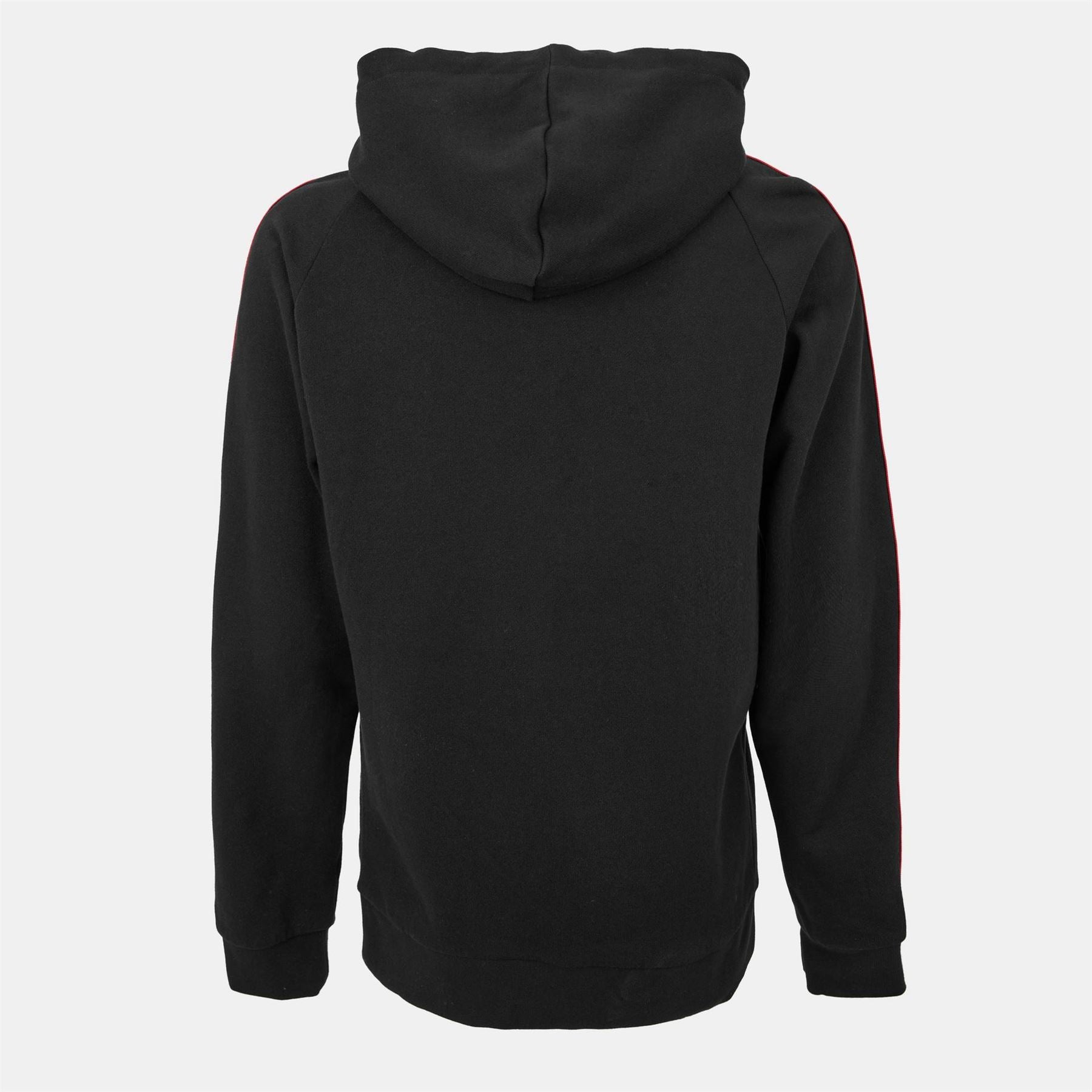 Hugo HUGO Bodywear Liam Soft Cotton Pullover Hoodie with Logo Tape Detail   Natural Fabric